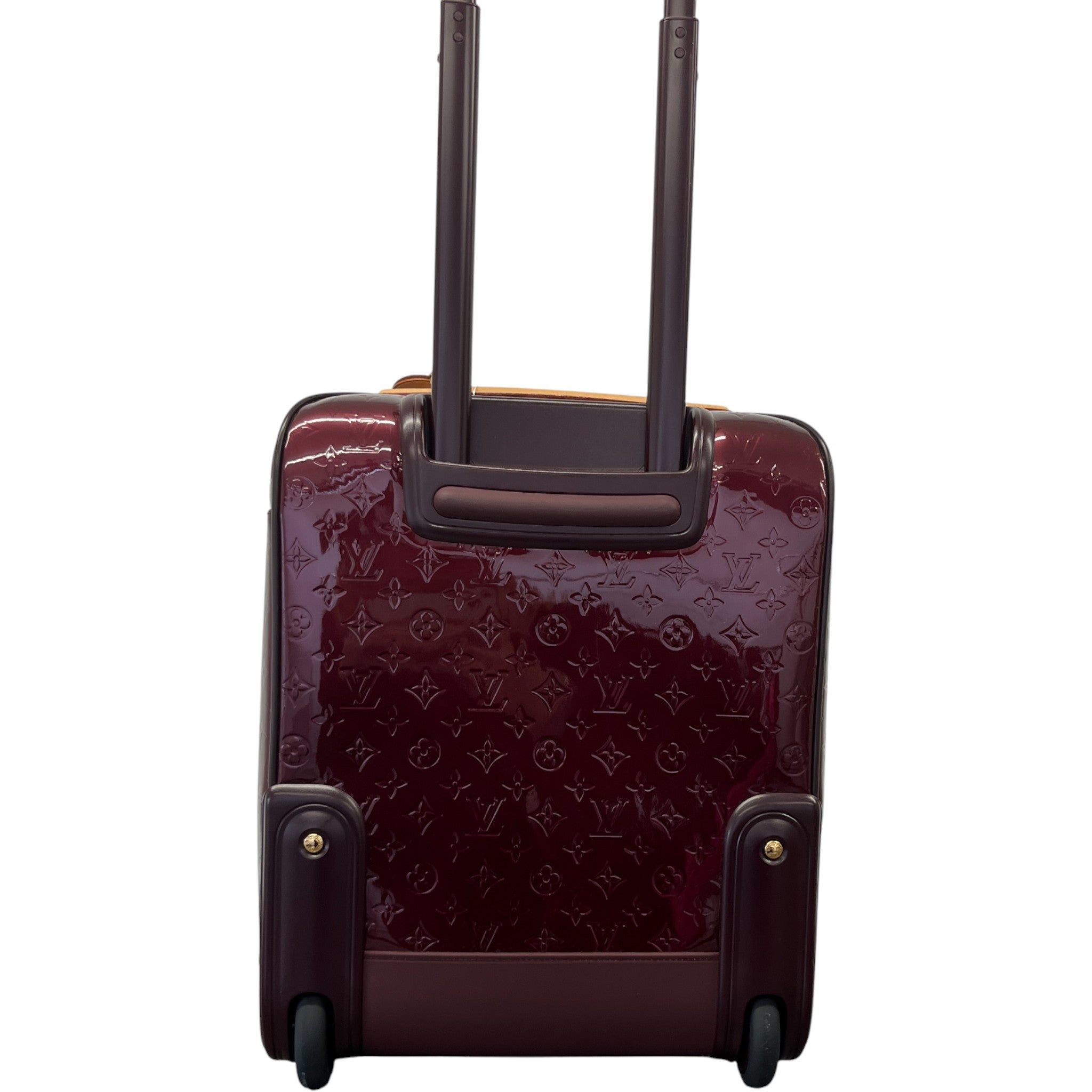 Men's Vernis Leather Pegase 45 Suitcase Burgundy
