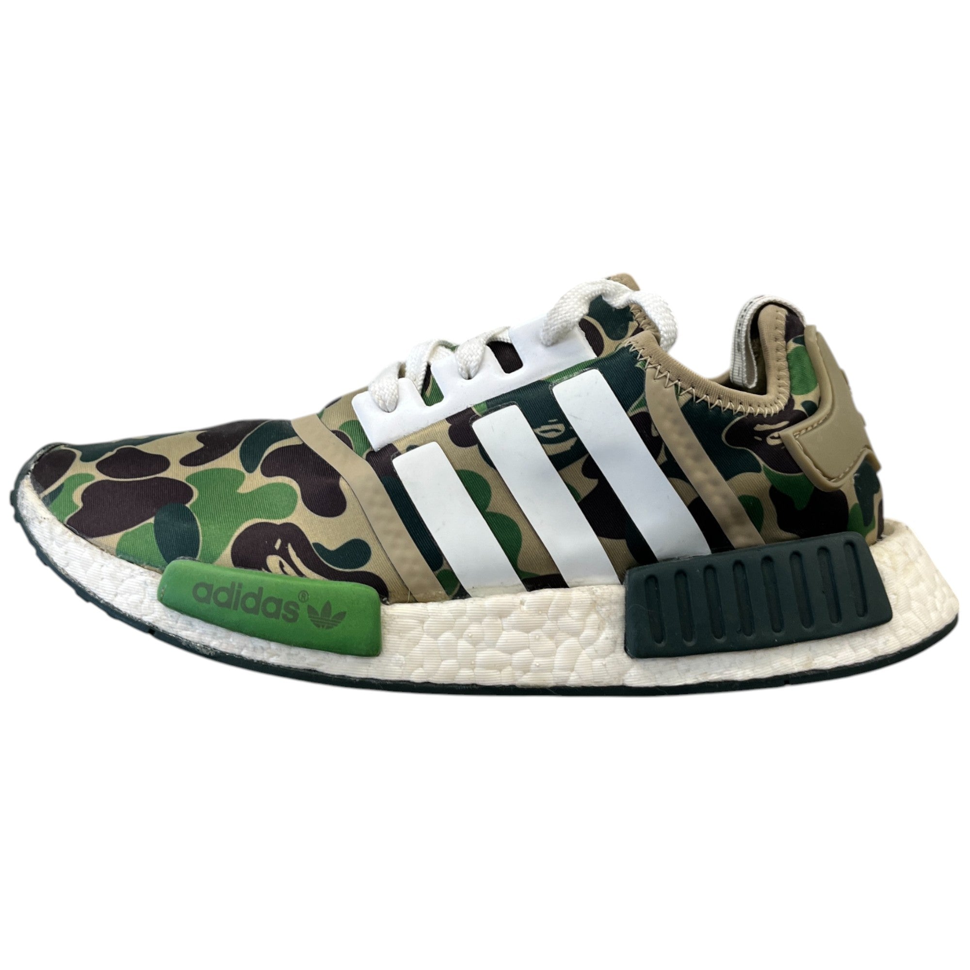 Men's A Bathing Ape X Nmd_R1 'Olive Camo' Low Trainers Khaki Size EU 43.5 / UK 9.5