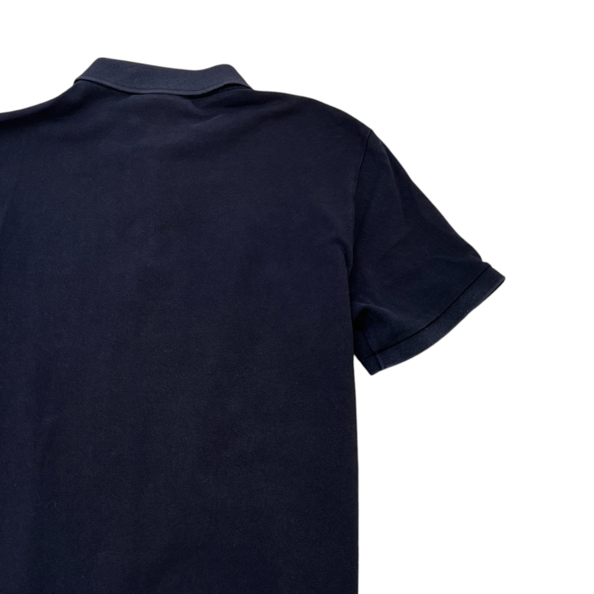 Men's Embroidered Logo Polo Shirt Navy Size L