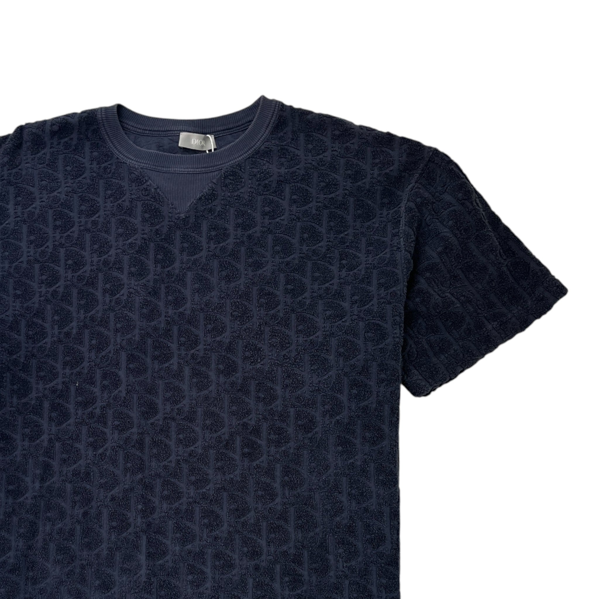 Men's Oblique T-Shirt Navy Size XL