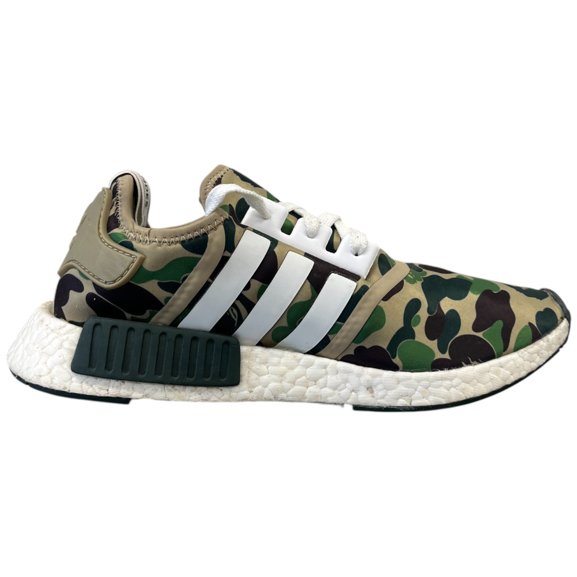 Men's A Bathing Ape X Nmd_R1 'Olive Camo' Low Trainers Khaki Size EU 43.5 / UK 9.5