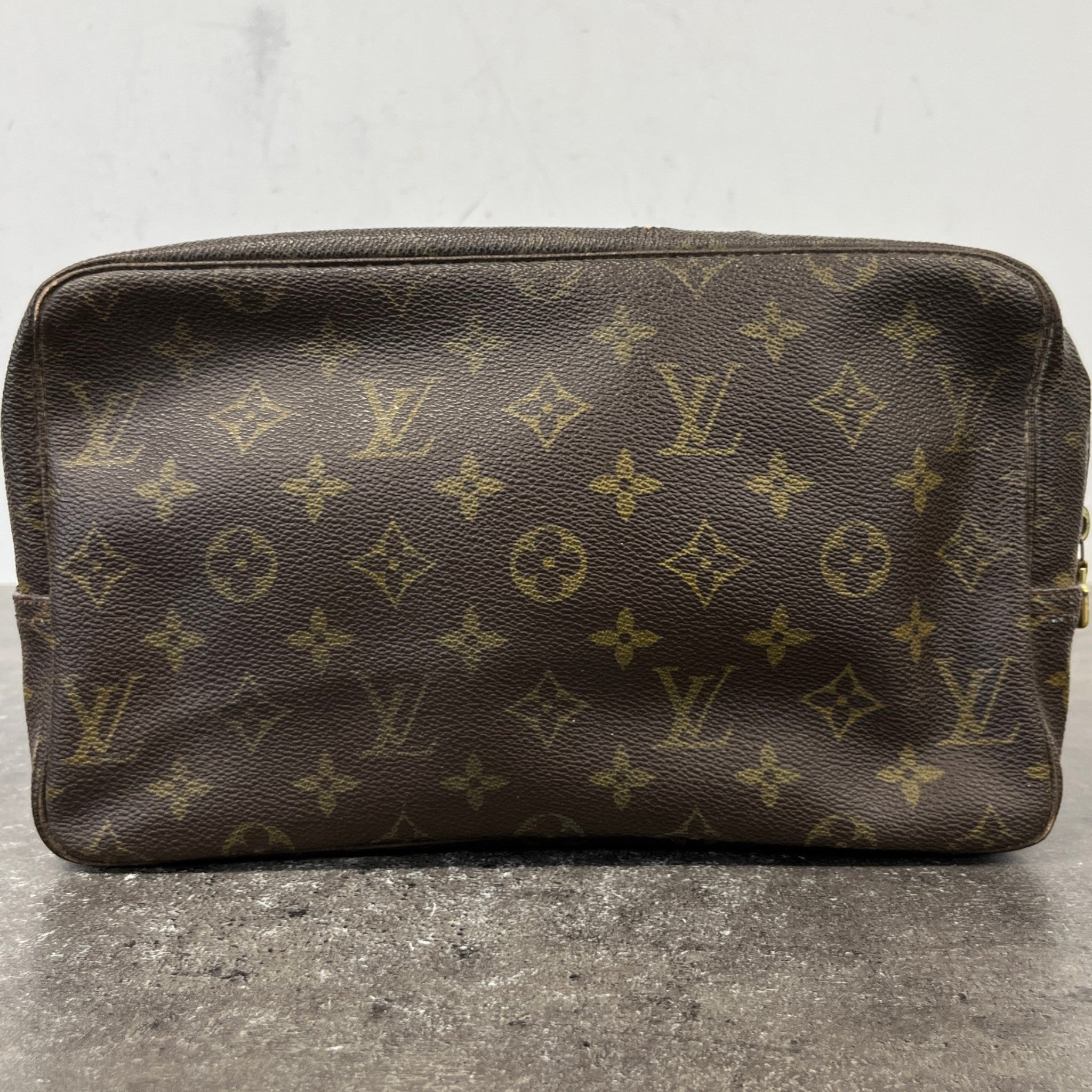 Men's Monogram Trousse Toilette Pouch Brown