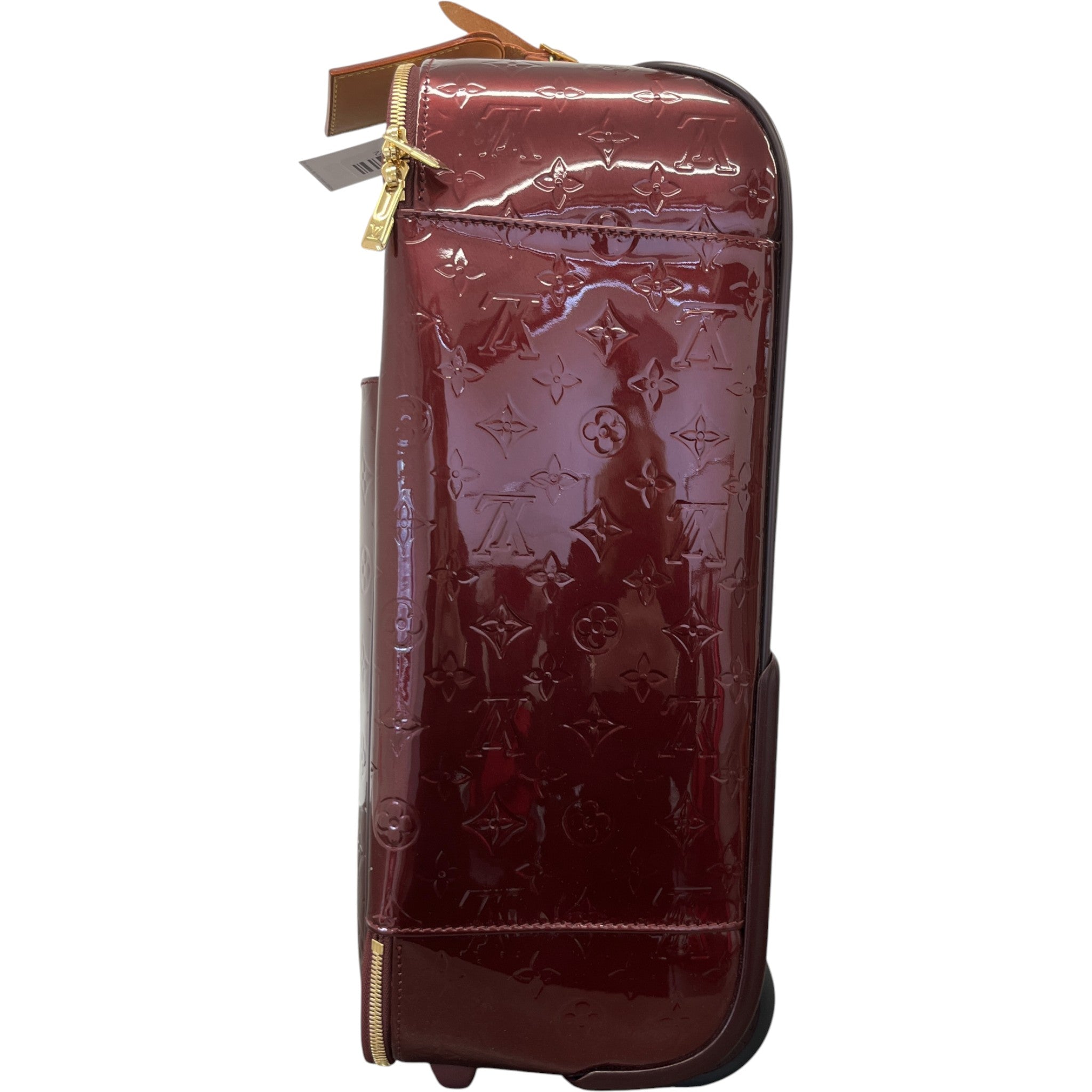 Men's Vernis Leather Pegase 45 Suitcase Burgundy