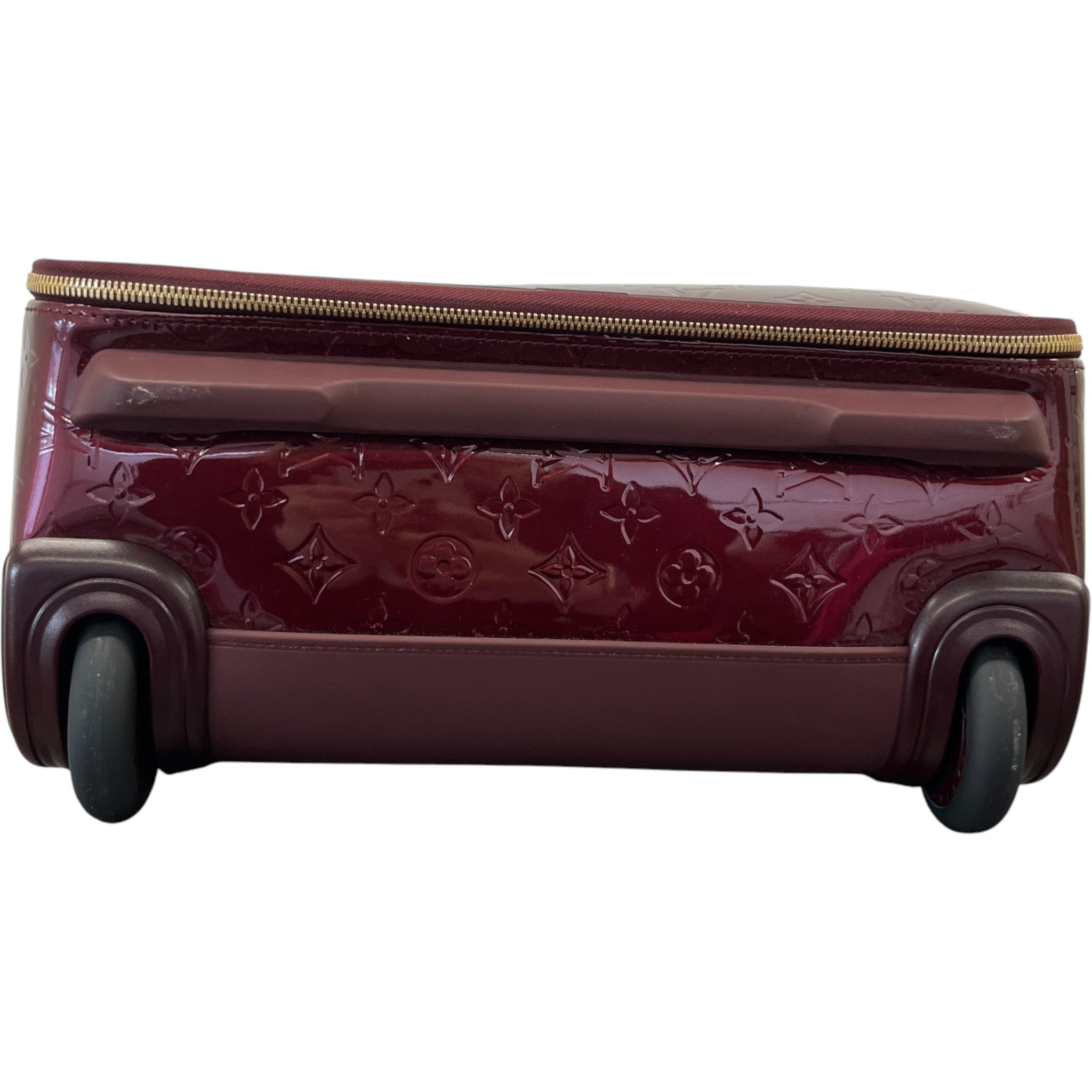 Men's Vernis Leather Pegase 45 Suitcase Burgundy