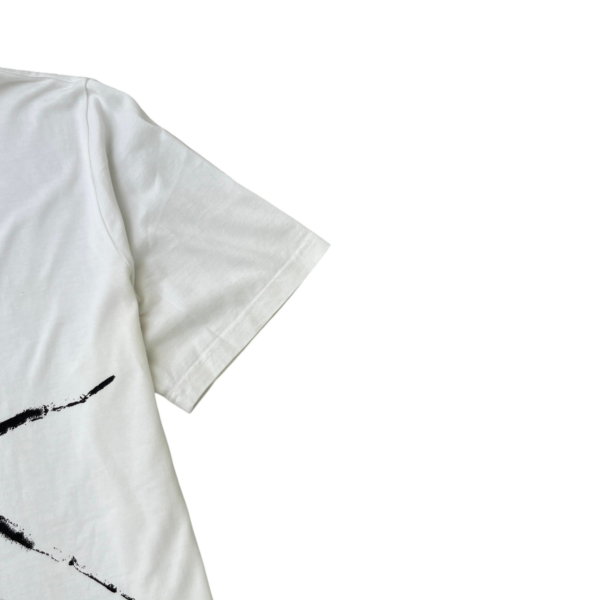 Men's Spider Print T-Shirt White Size M