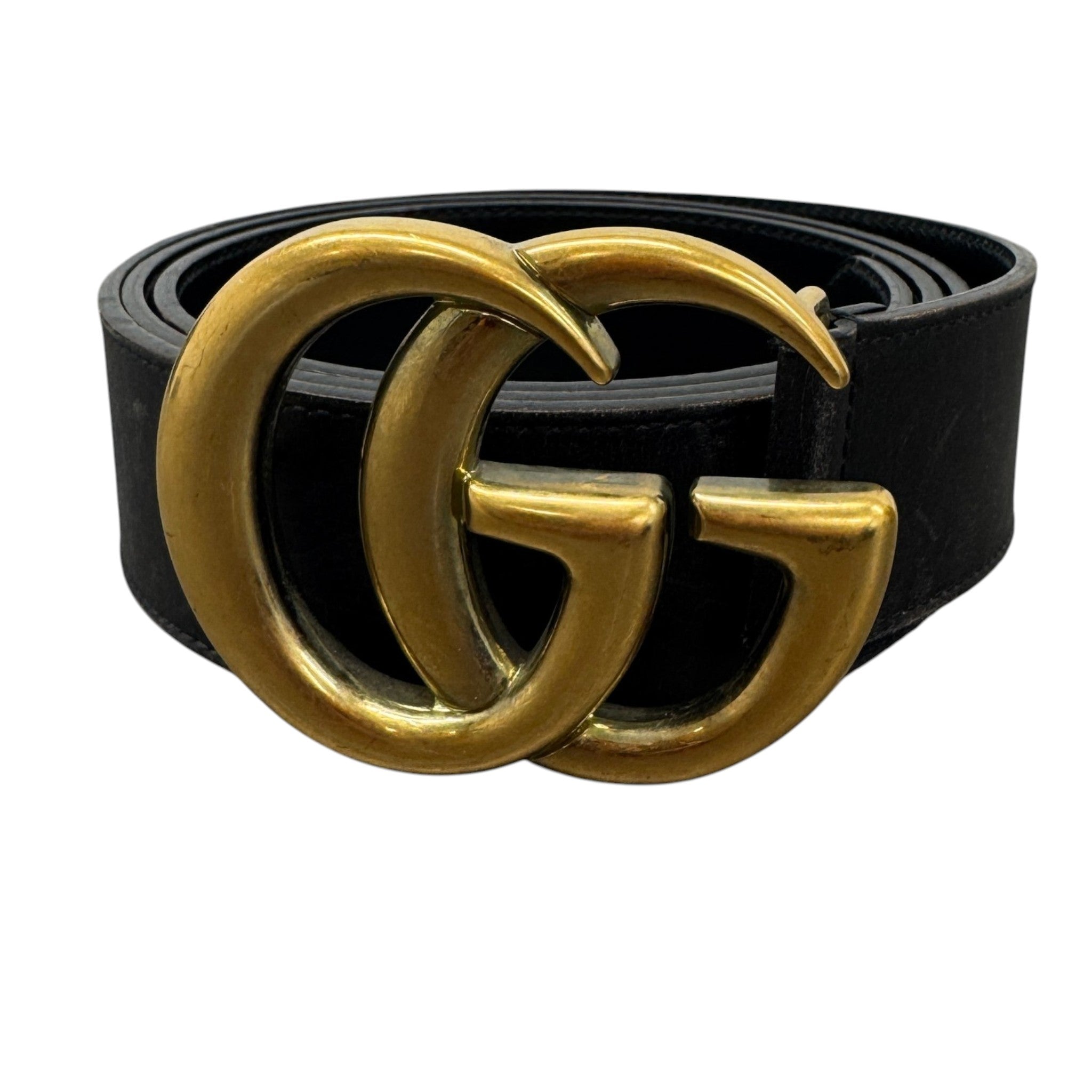 Women's Interlocking G Belt Black Size Waist 36"