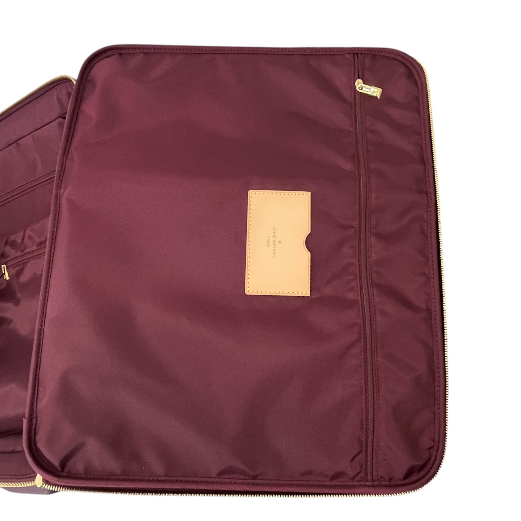 Men's Vernis Leather Pegase 45 Suitcase Burgundy