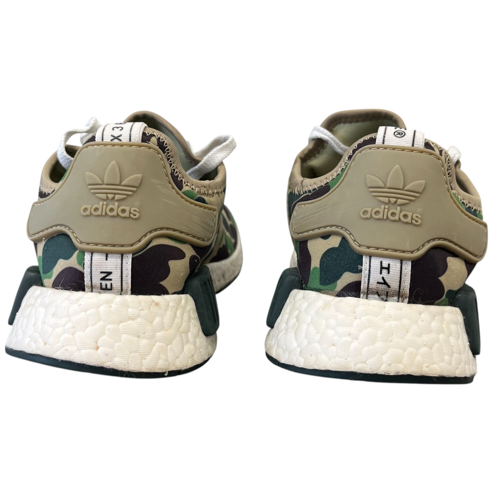 Men's A Bathing Ape X Nmd_R1 'Olive Camo' Low Trainers Khaki Size EU 43.5 / UK 9.5