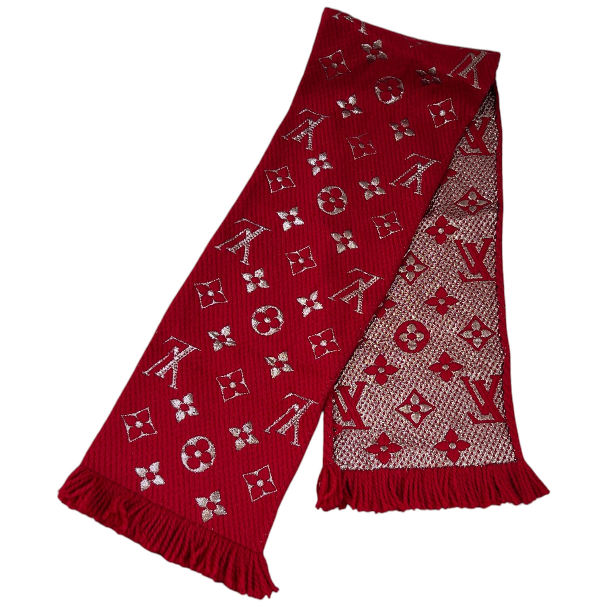 Women's Logomania Scarf Red