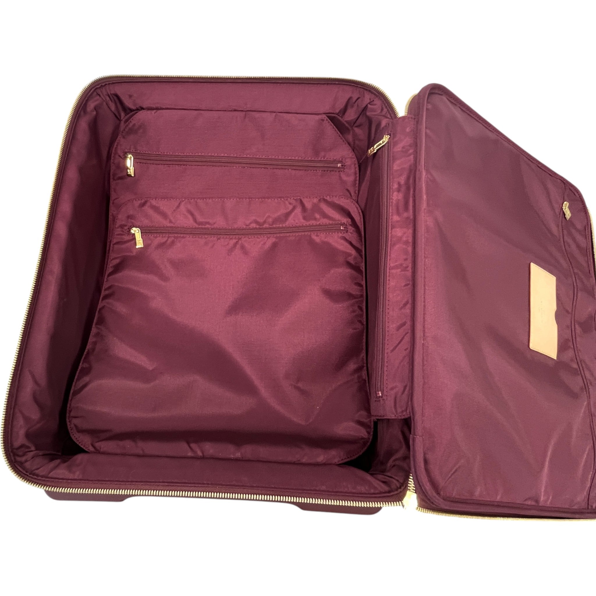 Men's Vernis Leather Pegase 45 Suitcase Burgundy