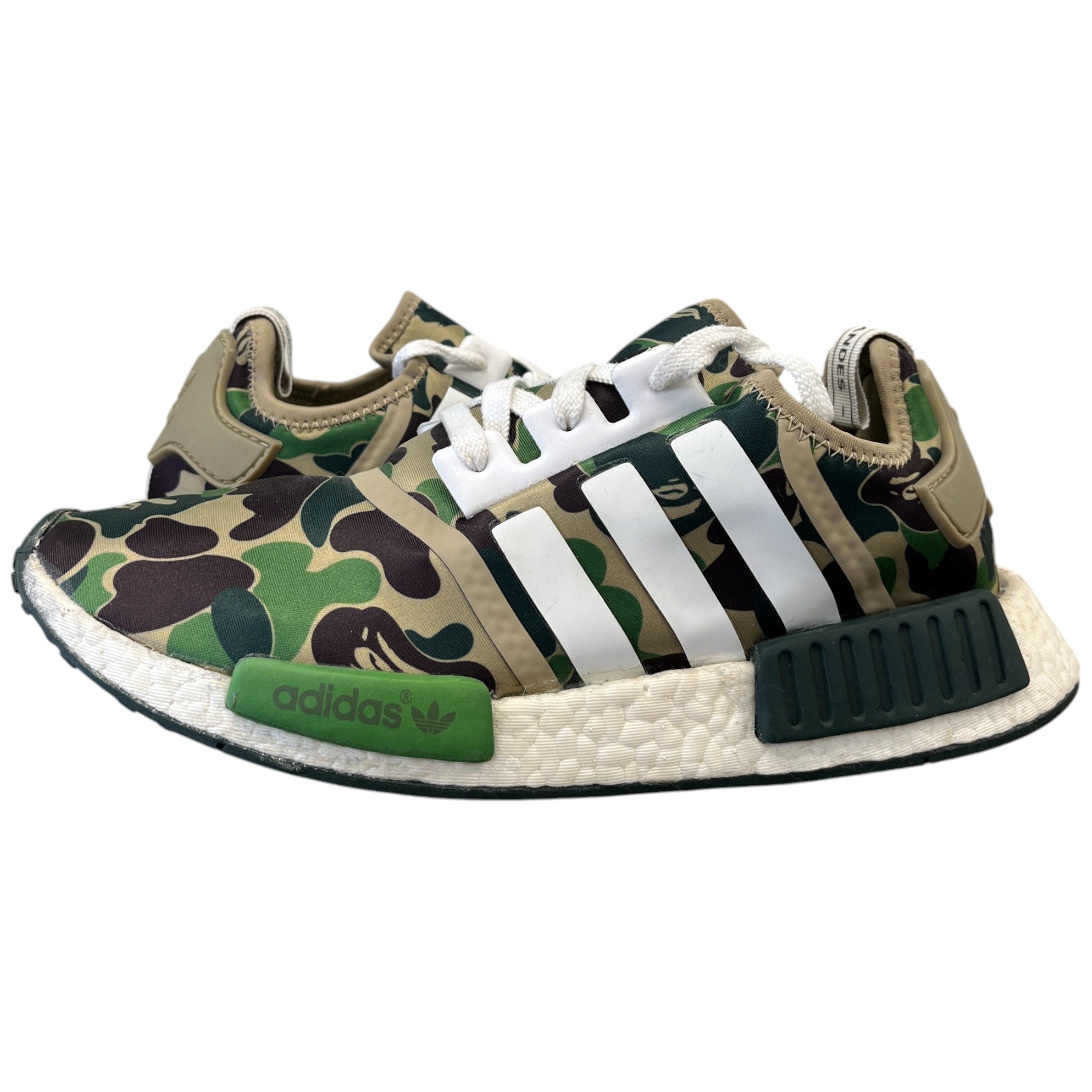 Men's A Bathing Ape X Nmd_R1 'Olive Camo' Low Trainers Khaki Size EU 43.5 / UK 9.5