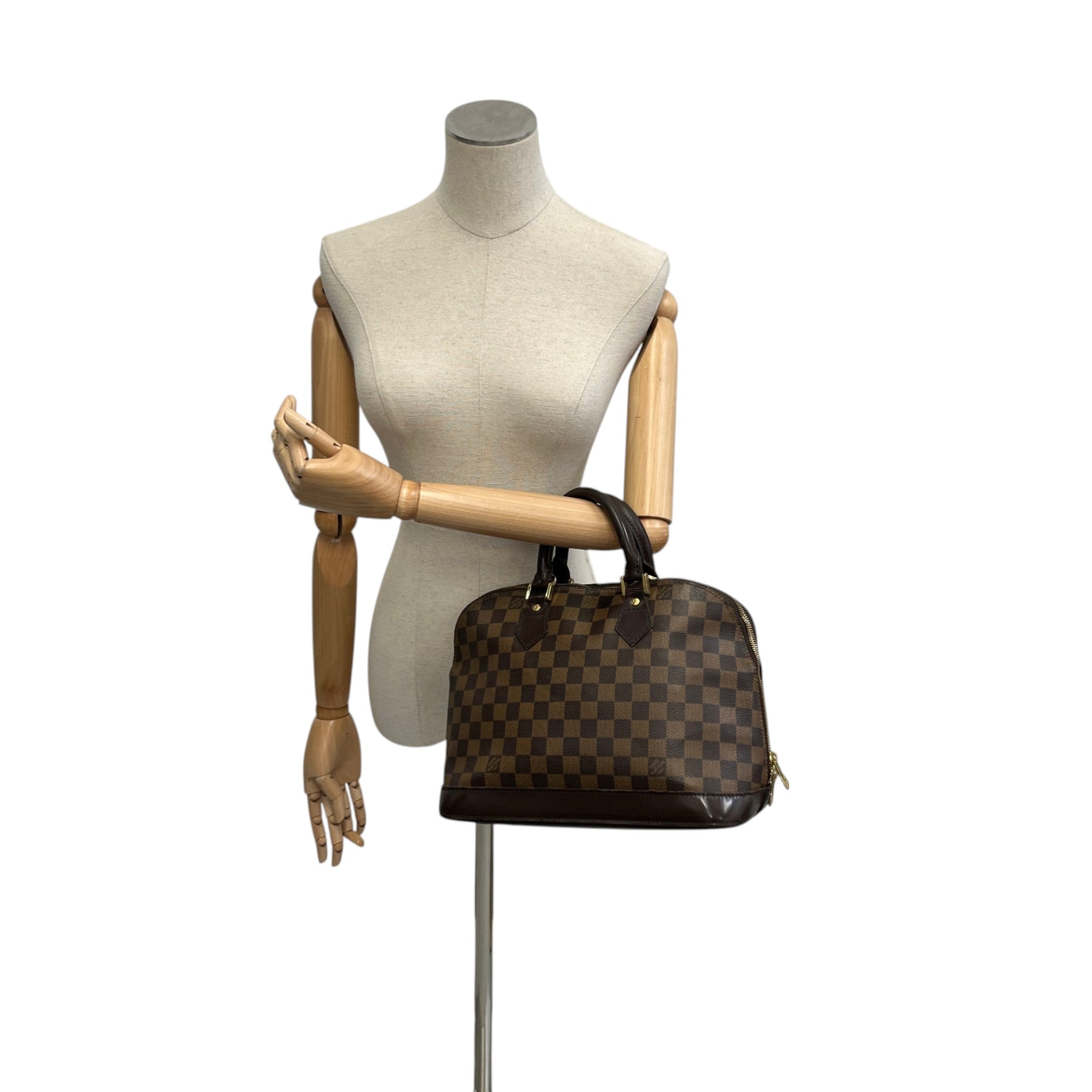 Women's Alma Pm Damier Ebene Bag Brown