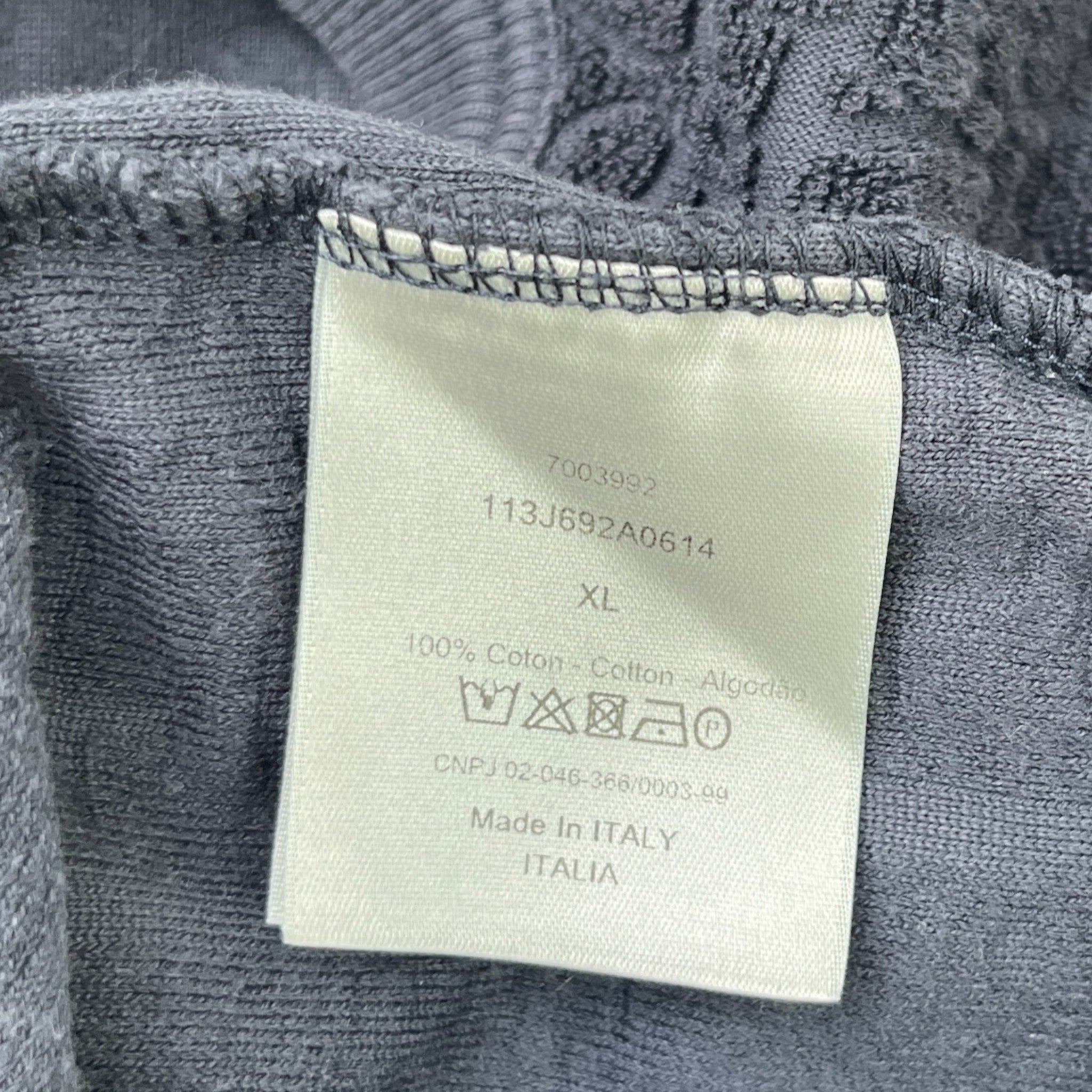 Men's Oblique T-Shirt Navy Size XL