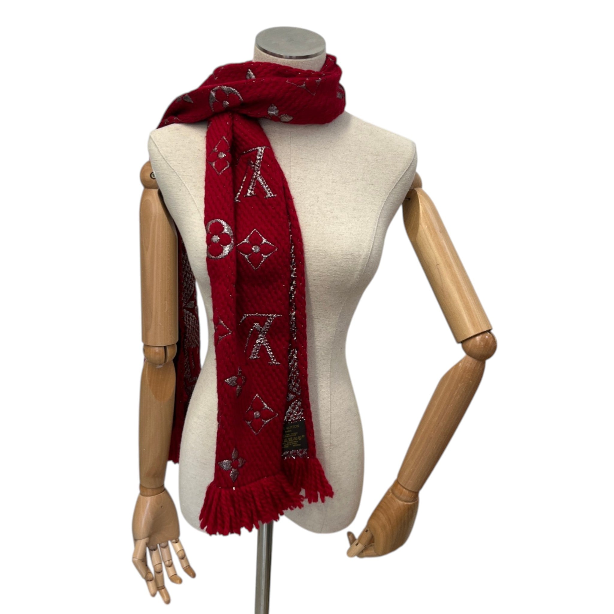 Women's Logomania Scarf Red