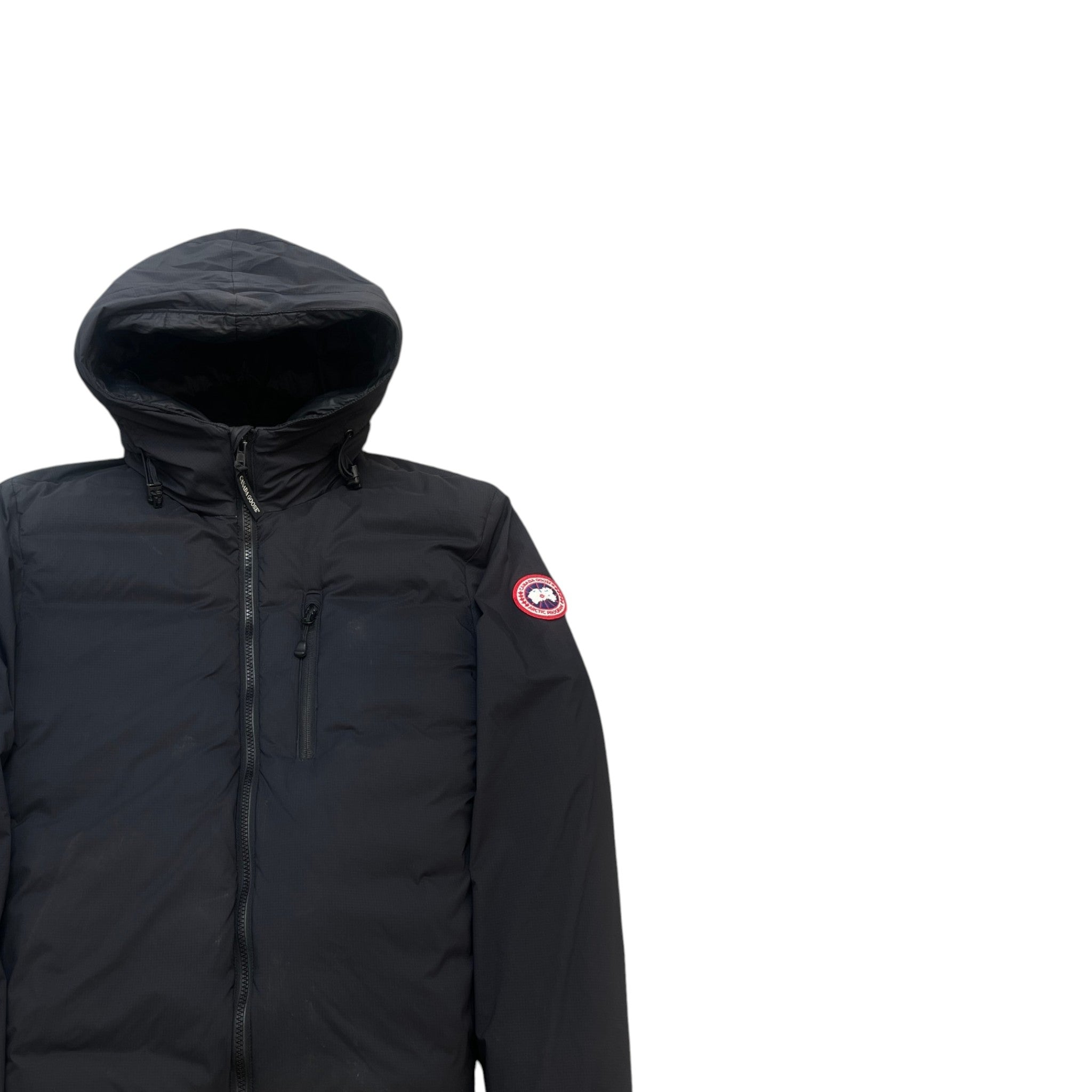 Men's Lodge Hoody Down Jacket Black Size M