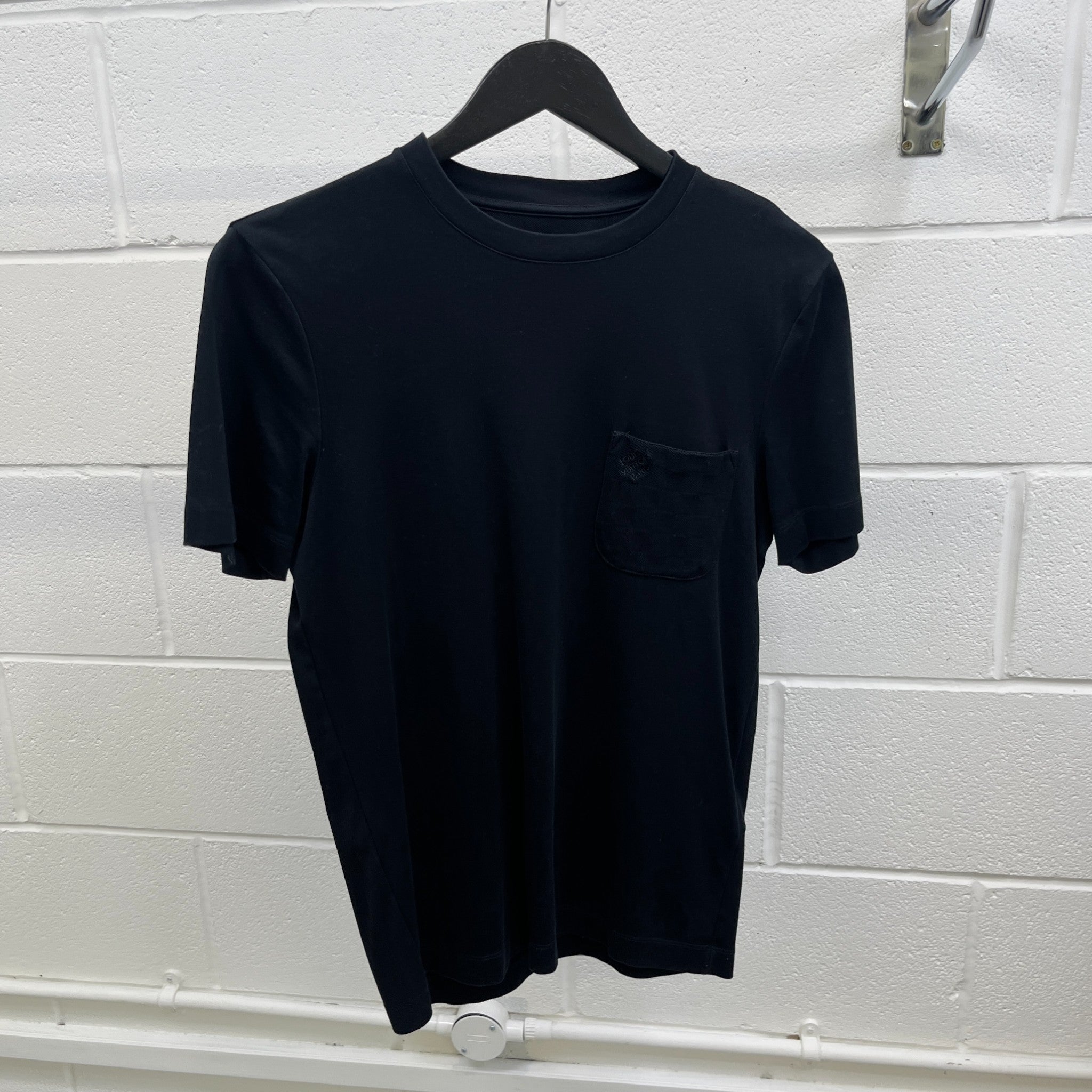 Men's Logo Pocket T-Shirt Black Size XS