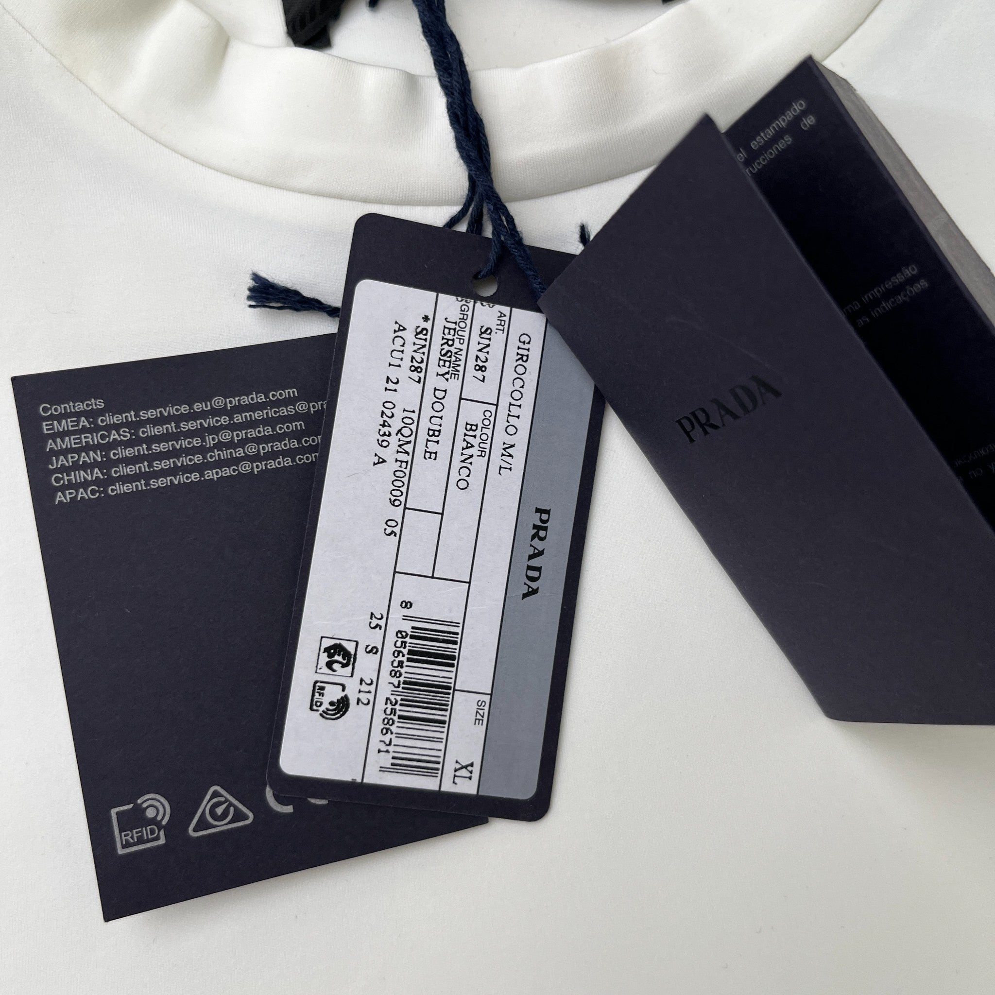 Men's Logo Print Sweatshirt White Size XL