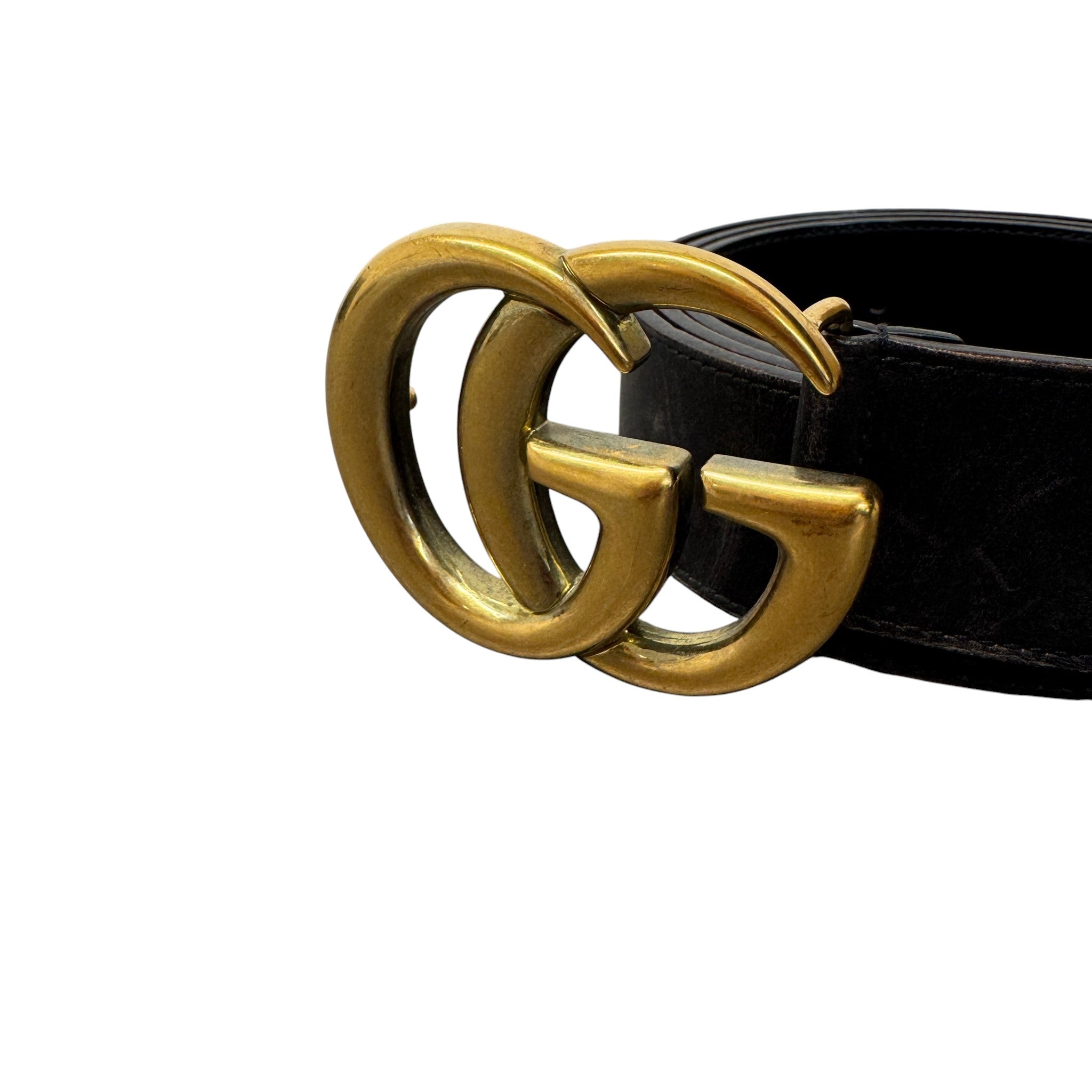 Women's Interlocking G Belt Black Size Waist 36"