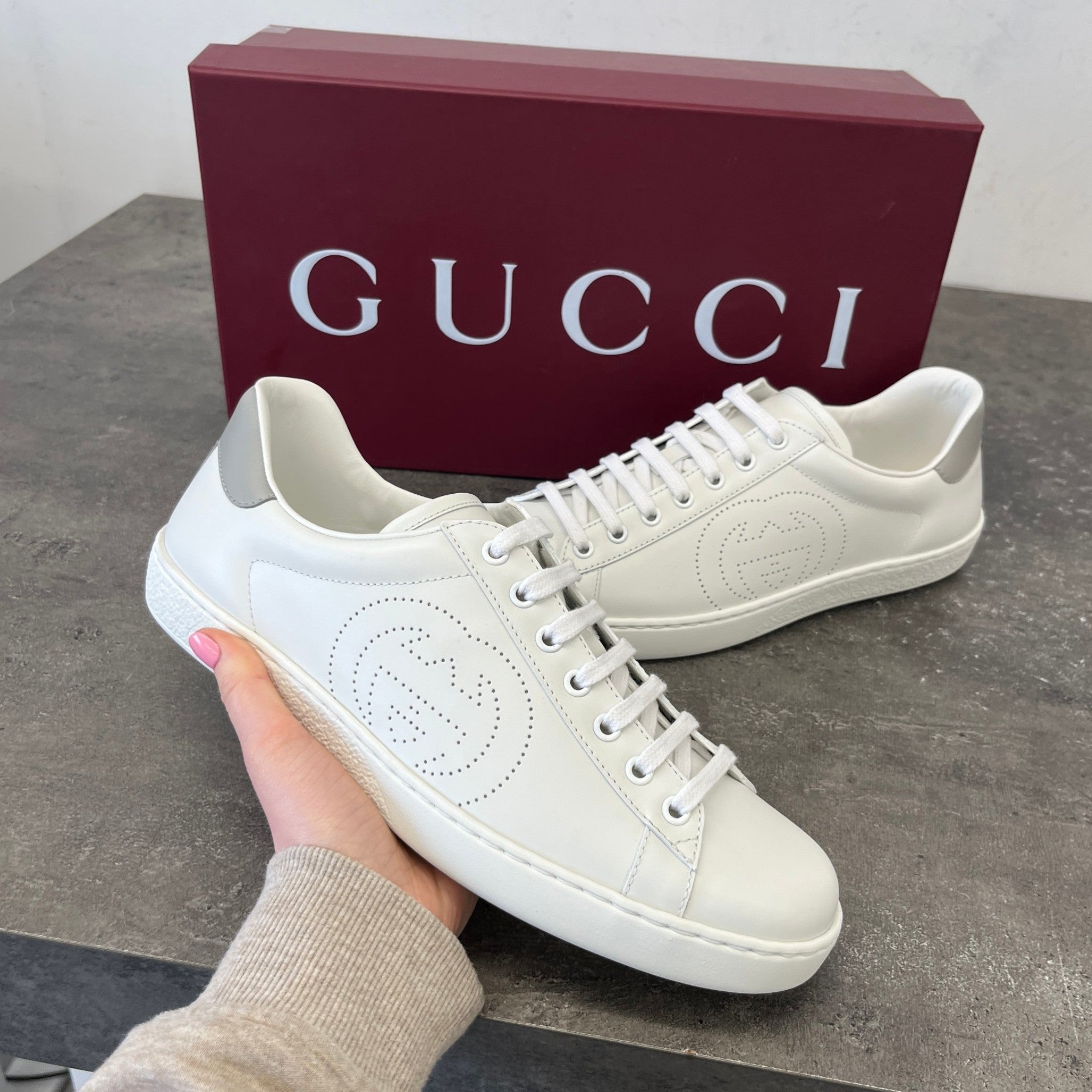 Men's Ace Low Trainers White Size EU 42 / UK 8