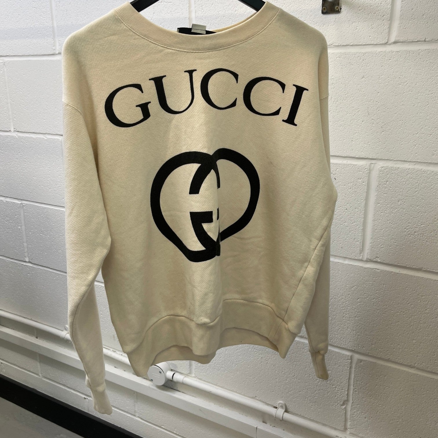 Women's Interlocking G Sweatshirt Beige Size XS