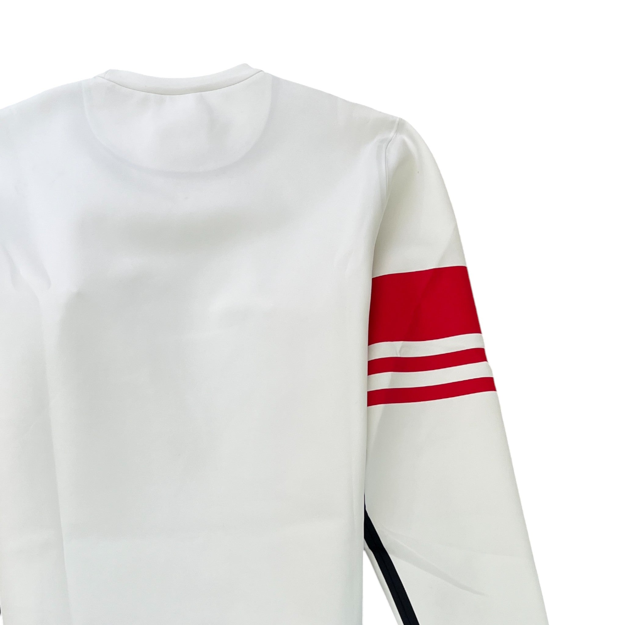 Men's Logo Print Sweatshirt White Size XL