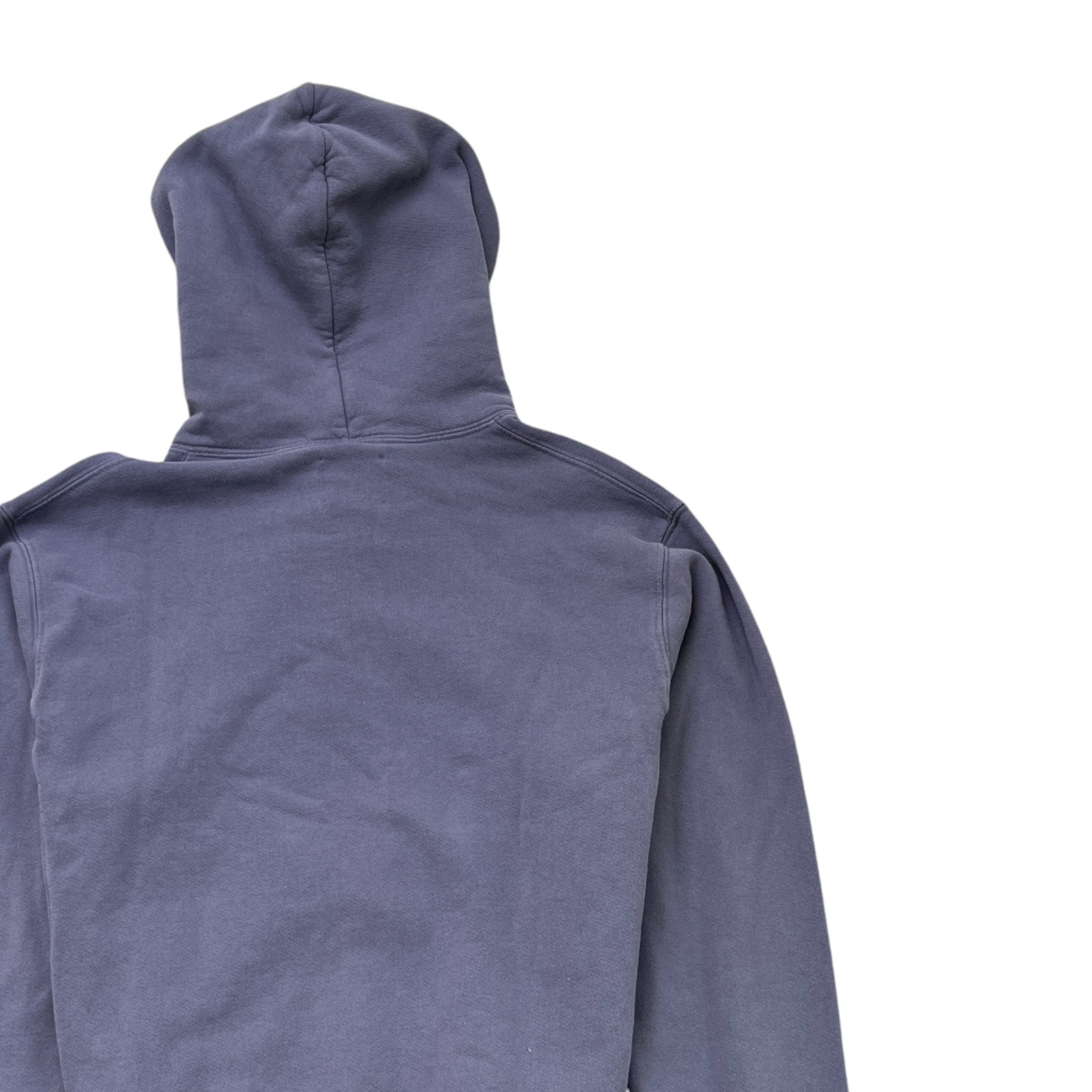 Men's Property Logo Print Hoodie Blue Size S