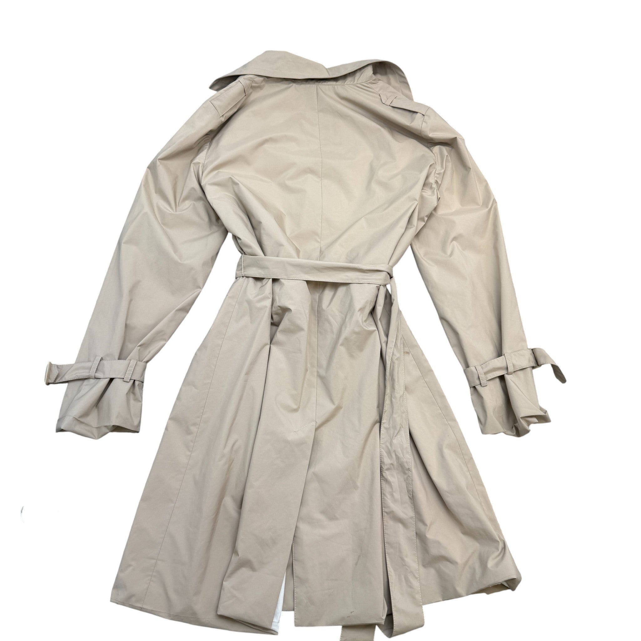 Women's Logo Button Trench Jacket Beige Size M
