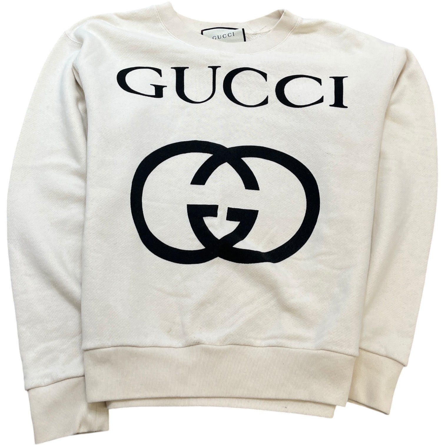Women's Interlocking G Sweatshirt Beige Size XS