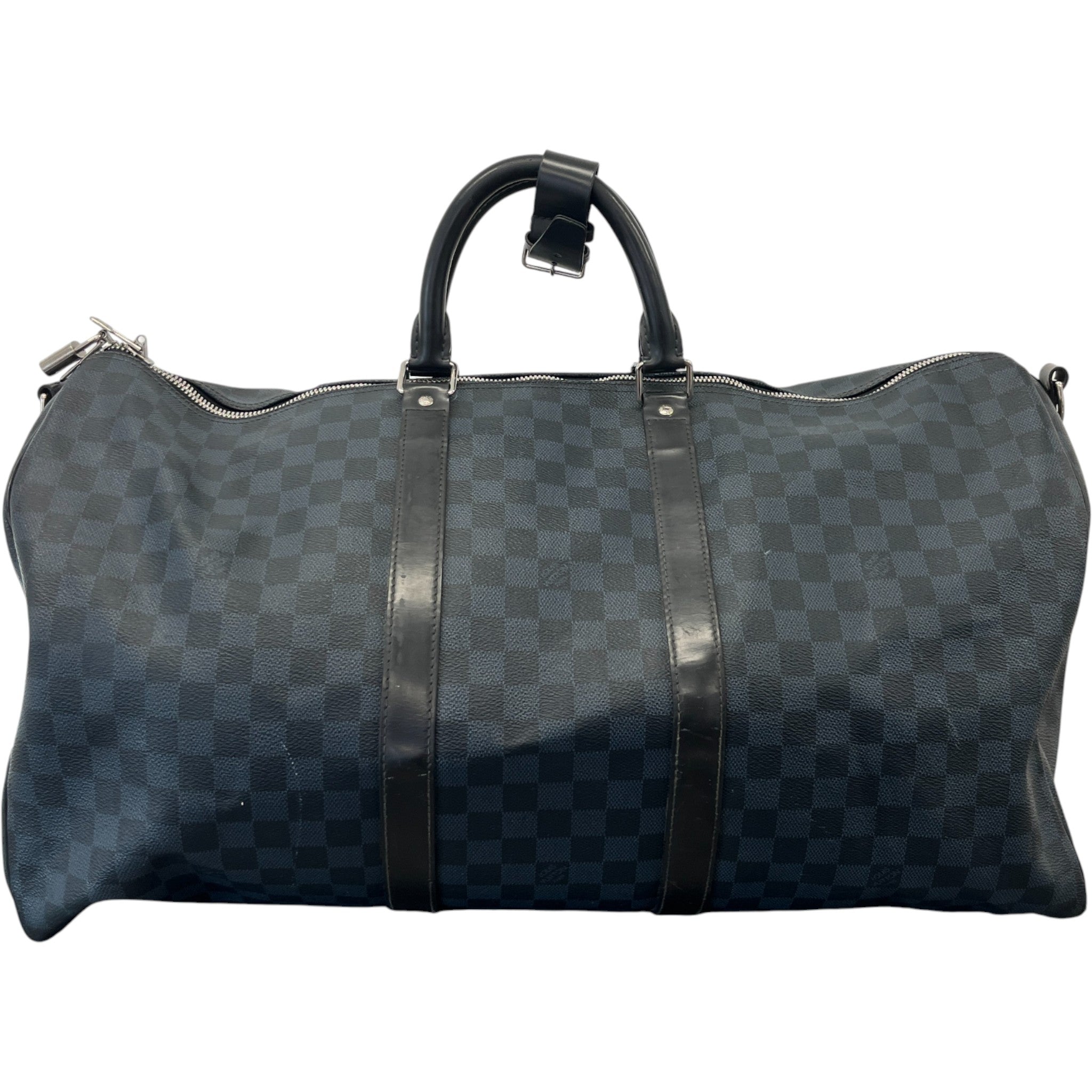 Men's Damier Colbalt Keepall 55 Bag Navy