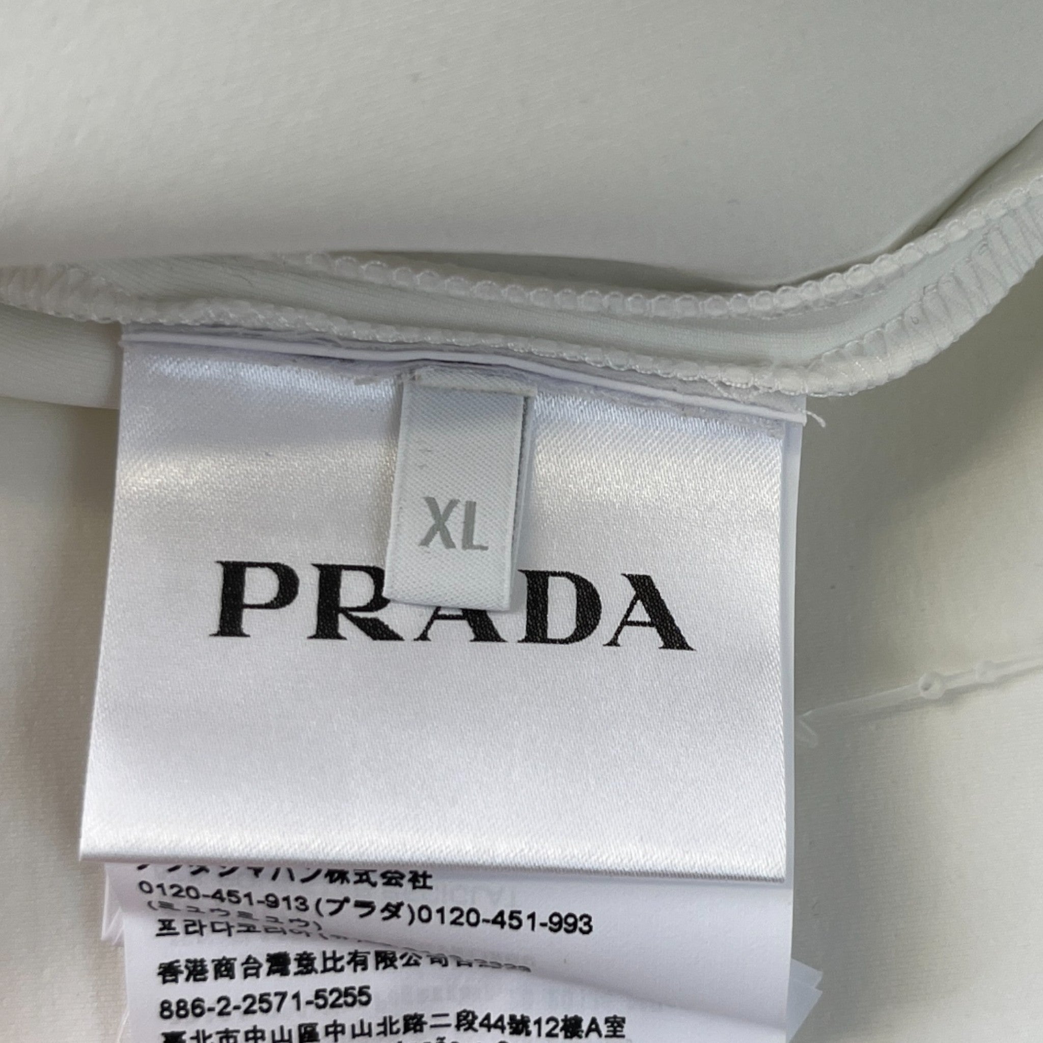 Men's Logo Print Sweatshirt White Size XL