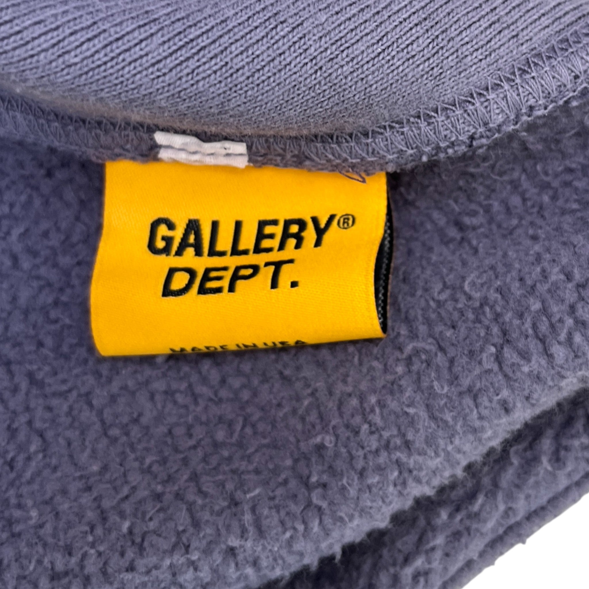 Men's Property Logo Print Hoodie Blue Size S