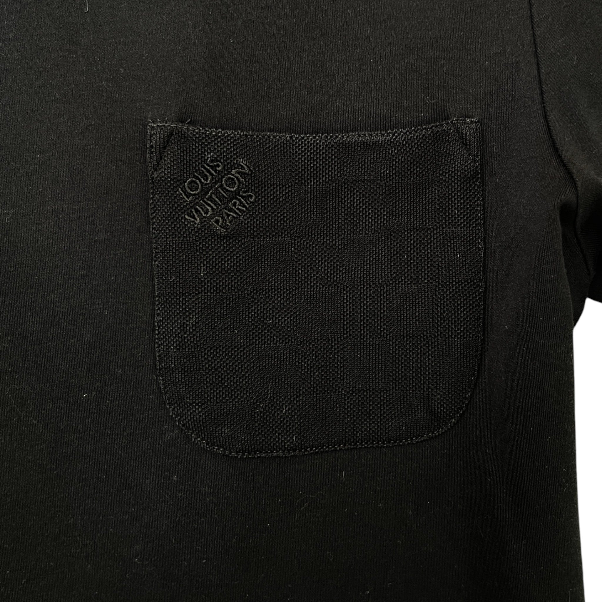 Men's Logo Pocket T-Shirt Black Size XS