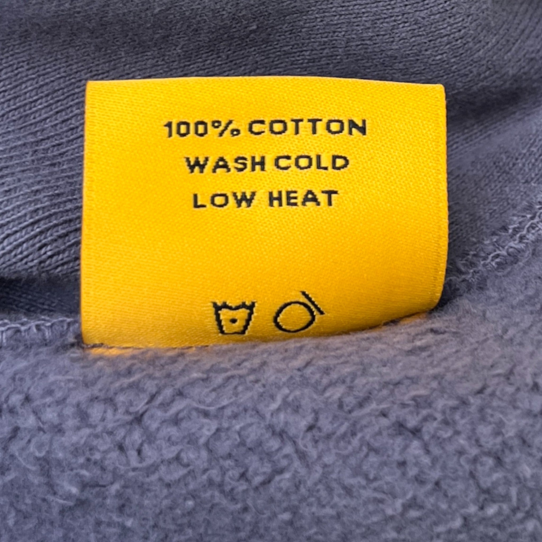 Men's Property Logo Print Hoodie Blue Size S