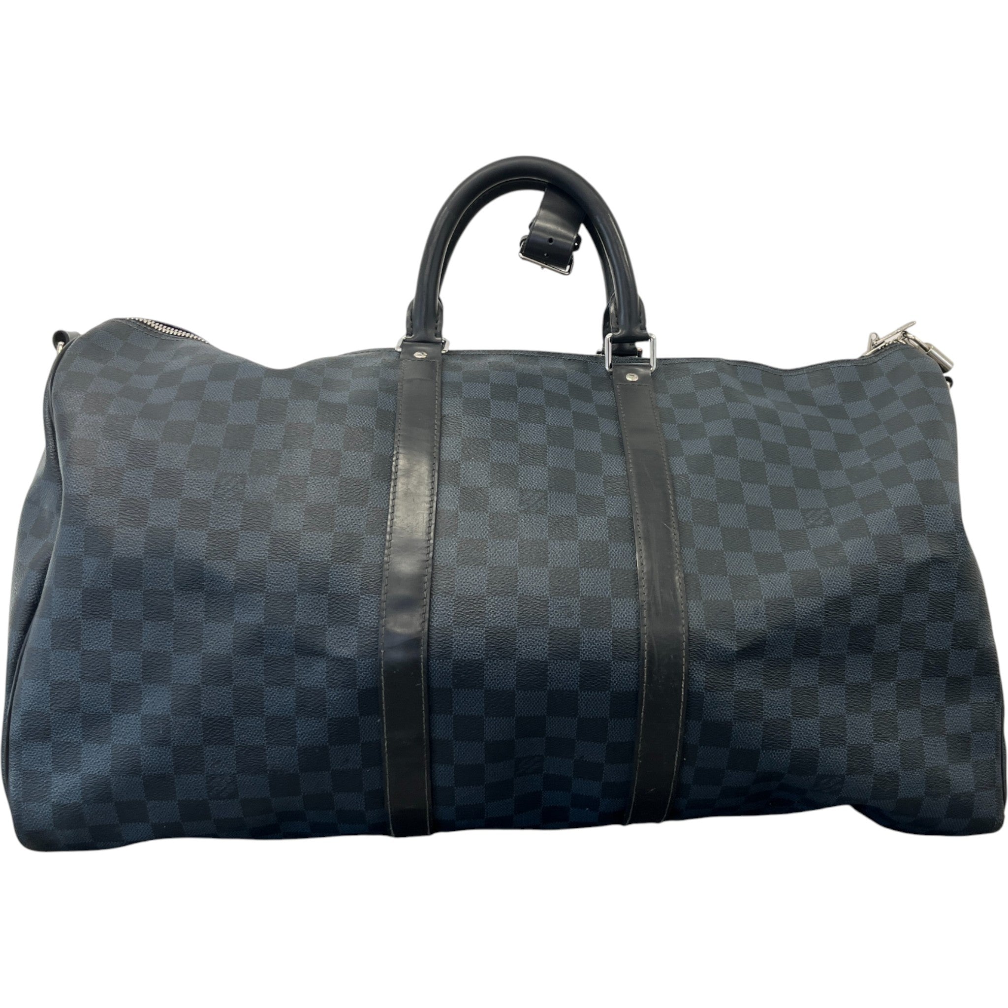 Men's Damier Colbalt Keepall 55 Bag Navy