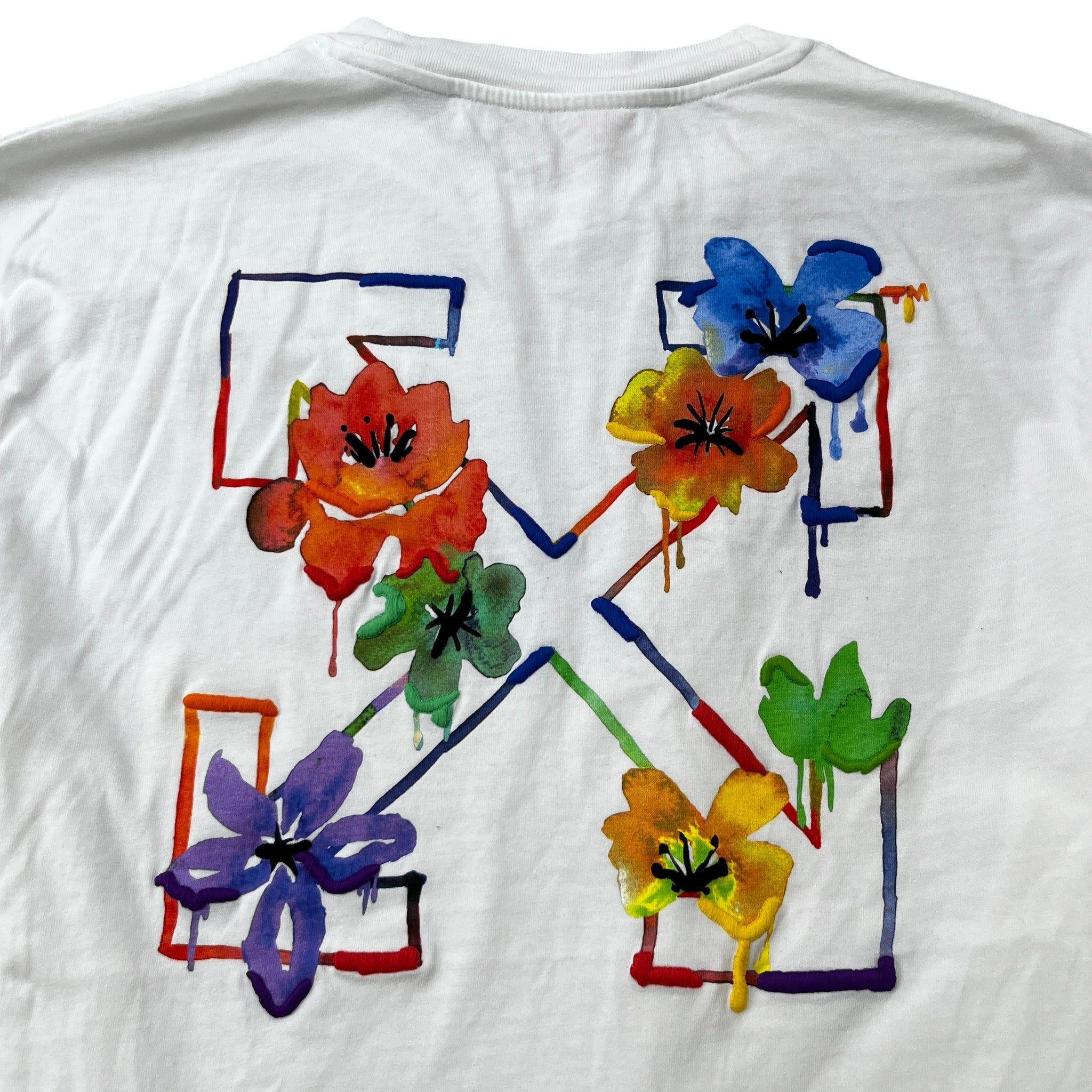 Women's Floral Ember Arrow T-Shirt White Size S