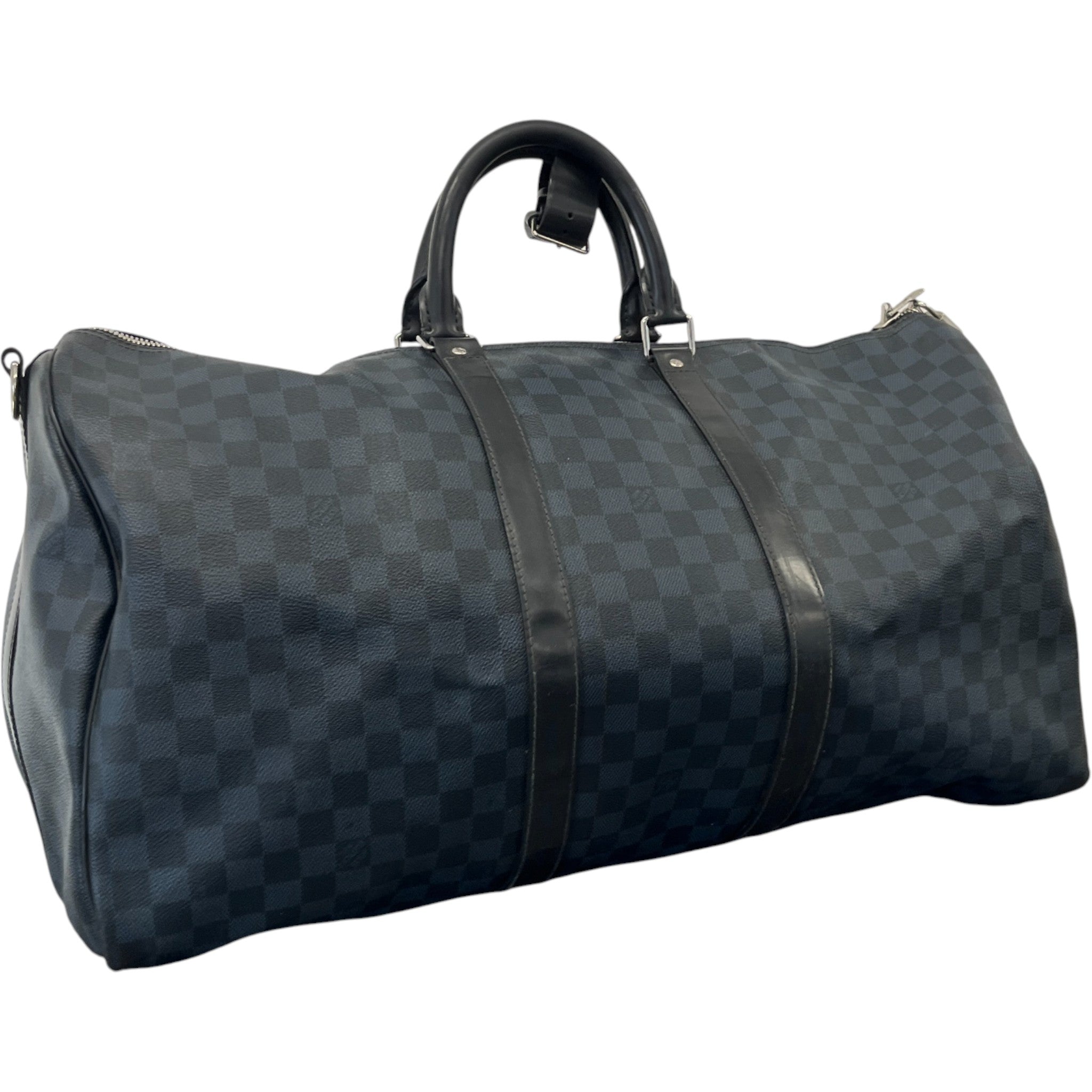 Men's Damier Colbalt Keepall 55 Bag Navy