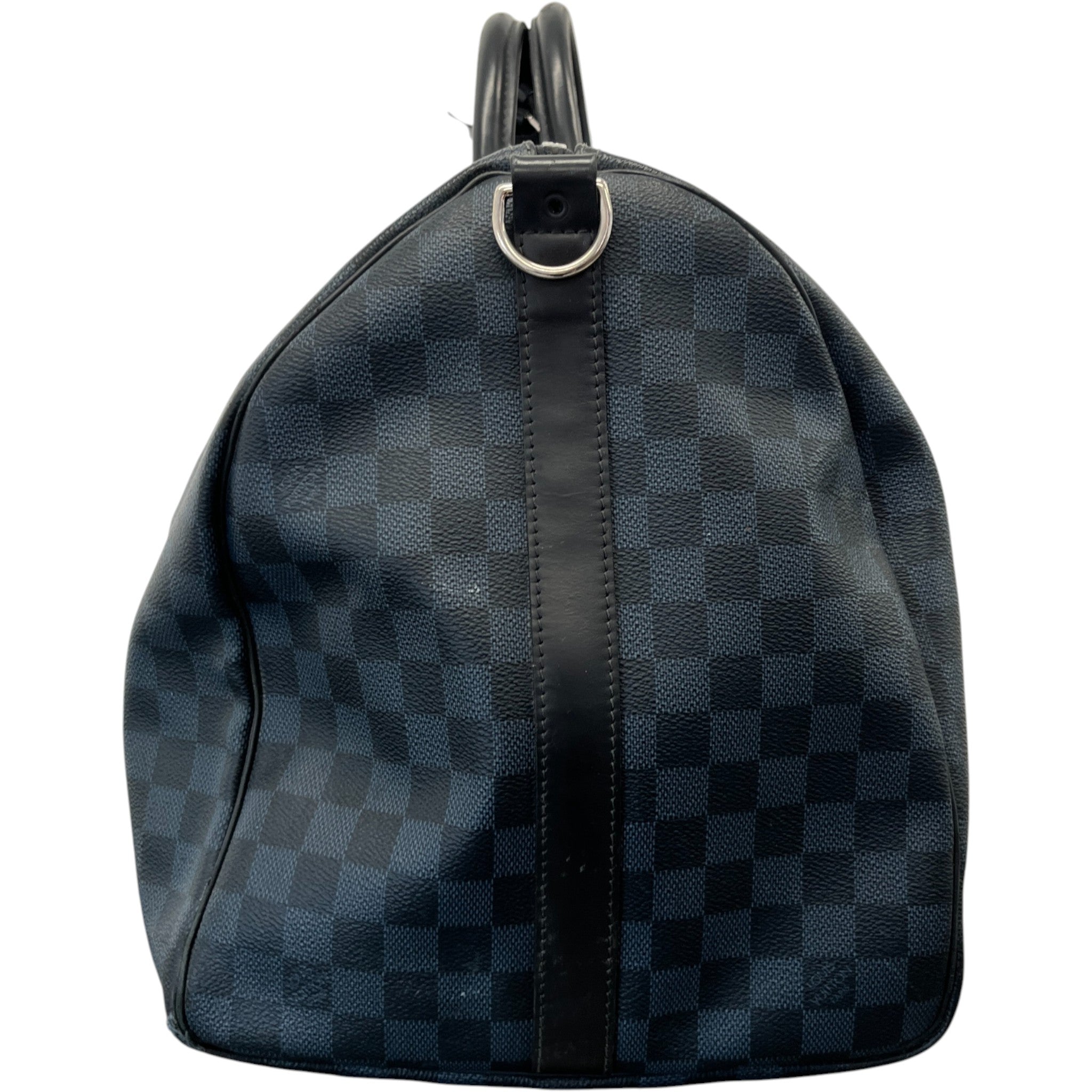 Men's Damier Colbalt Keepall 55 Bag Navy