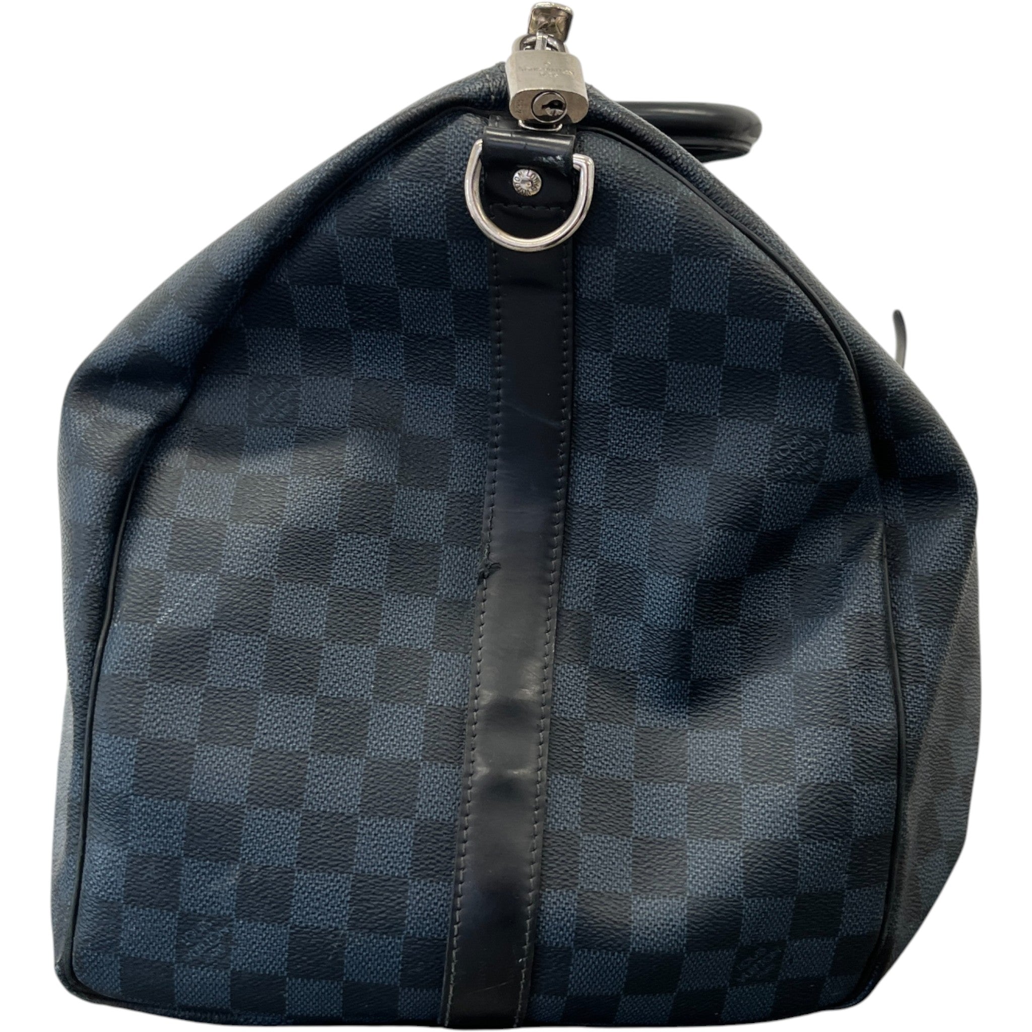 Men's Damier Colbalt Keepall 55 Bag Navy