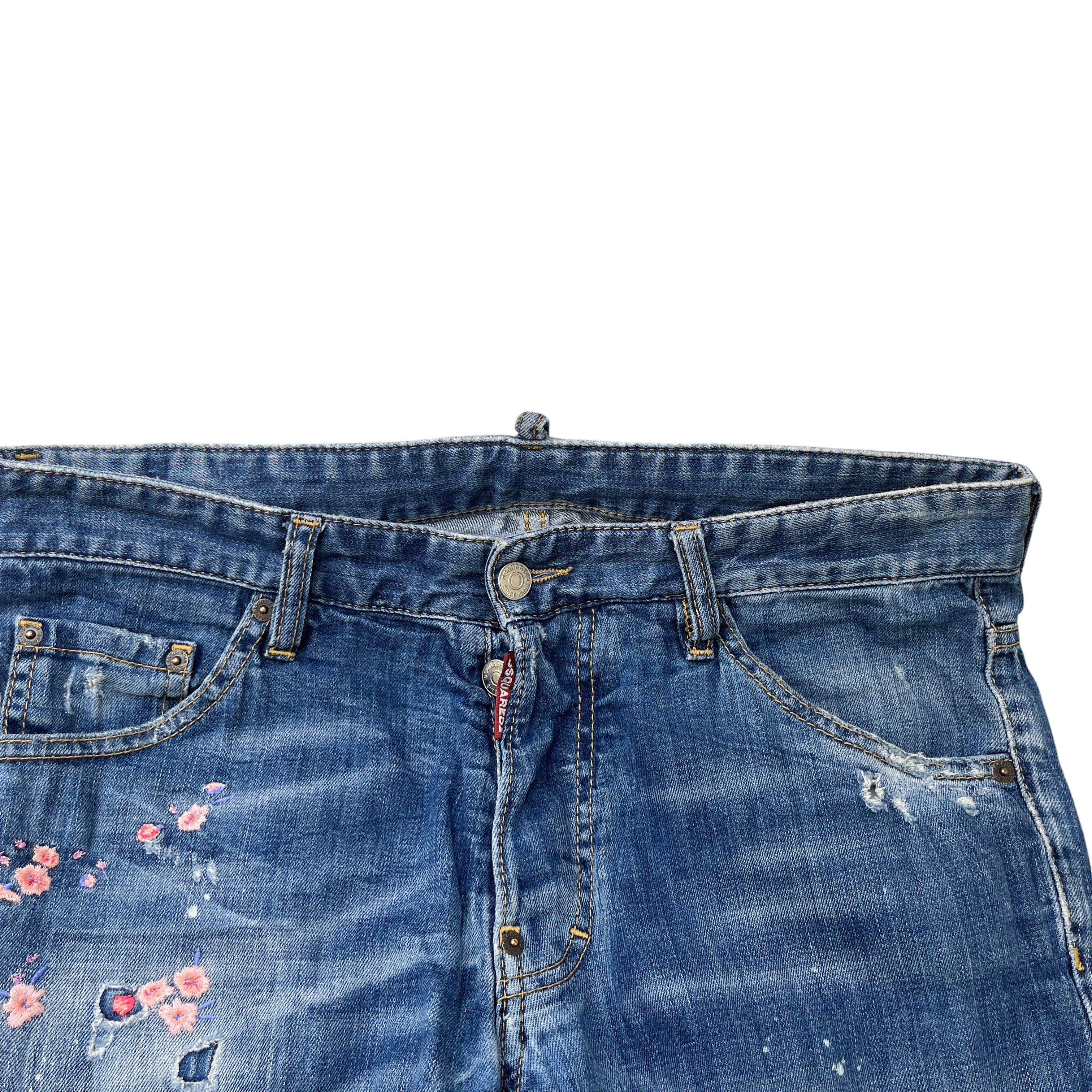 Men's Embroidered Cool Guy Jeans Blue Size IT 48 / UK 32