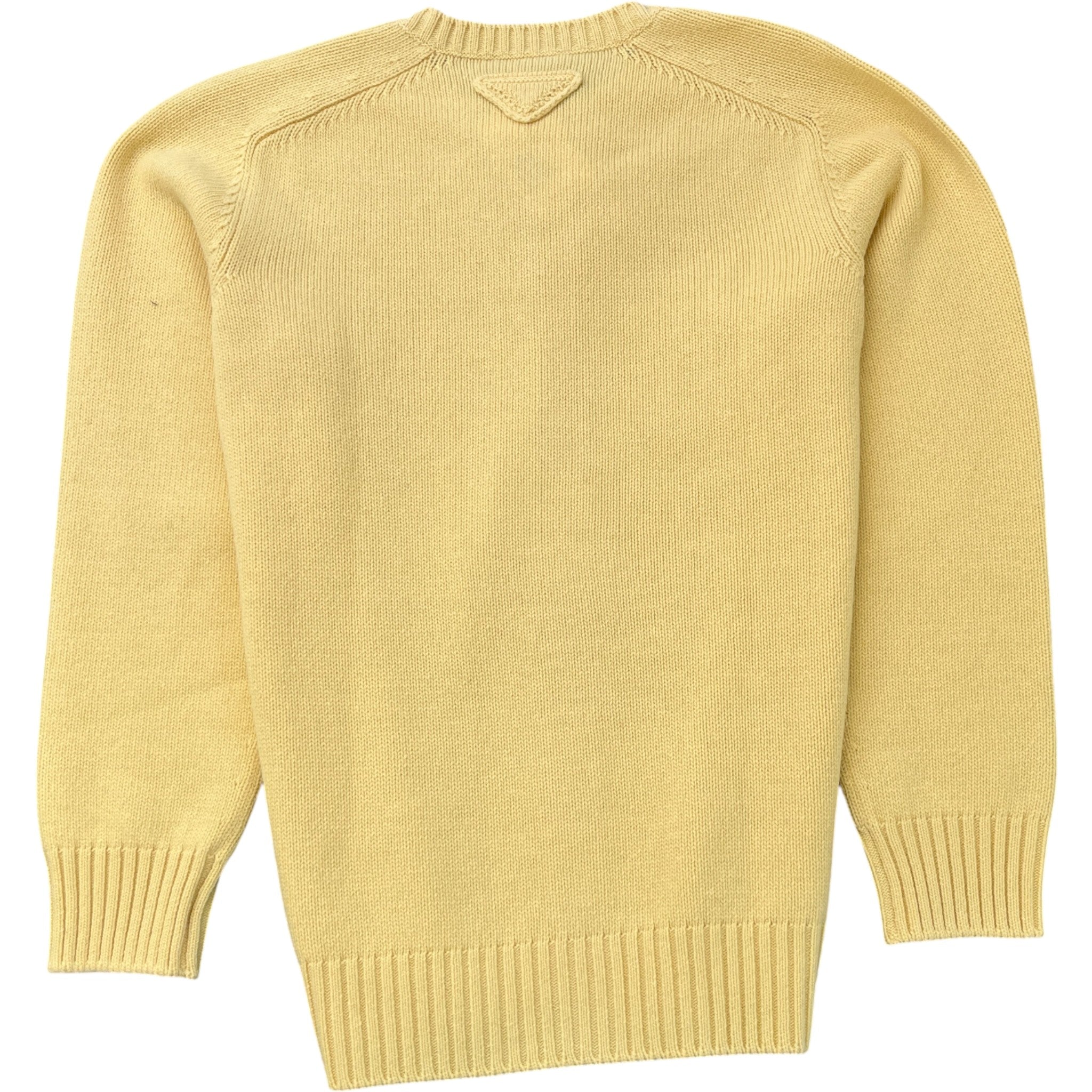 Men's Cashmere Knit Cardigan Yellow Size IT 52 / UK XL