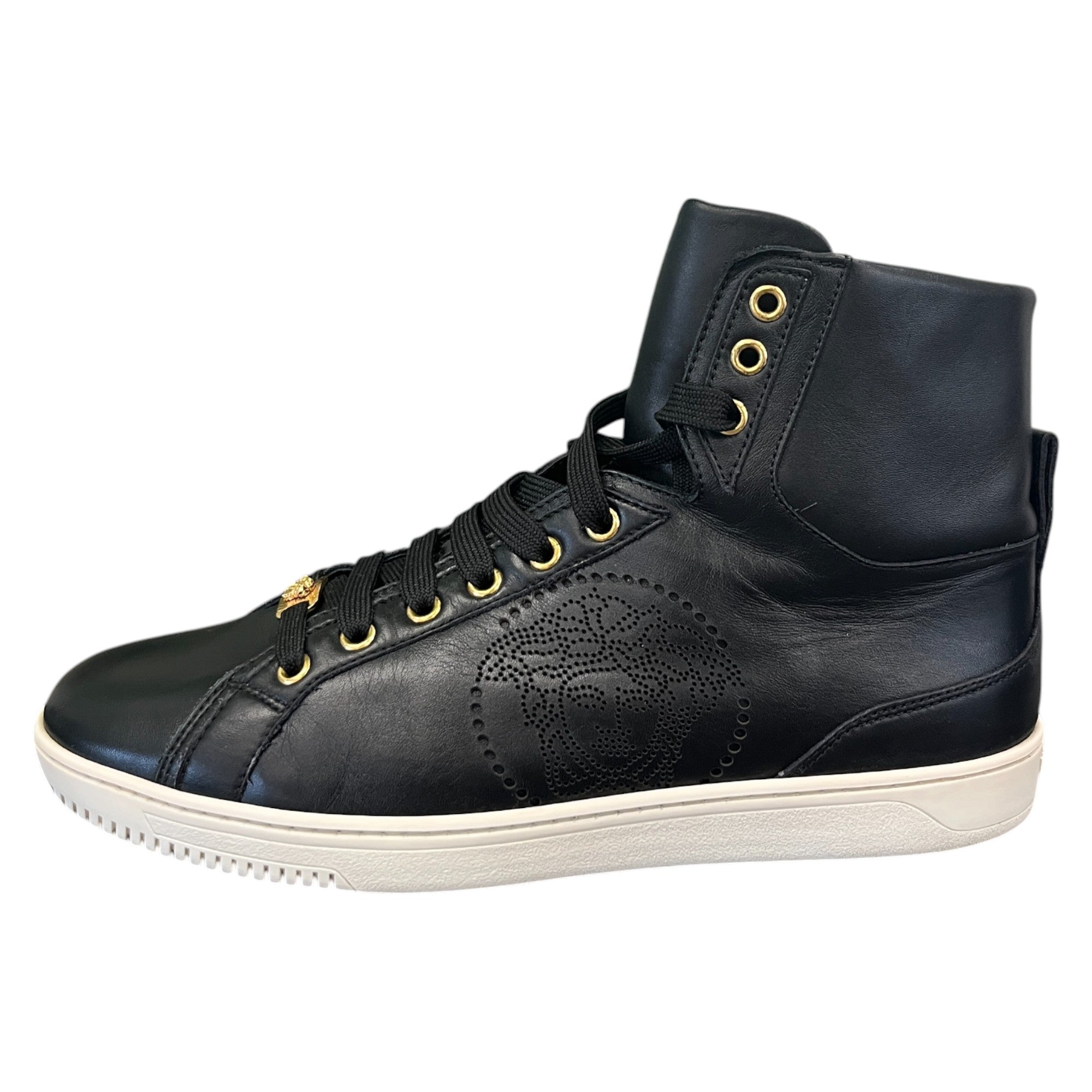 Men's Medusa Logo High Trainers Black Size EU 42 / UK 8
