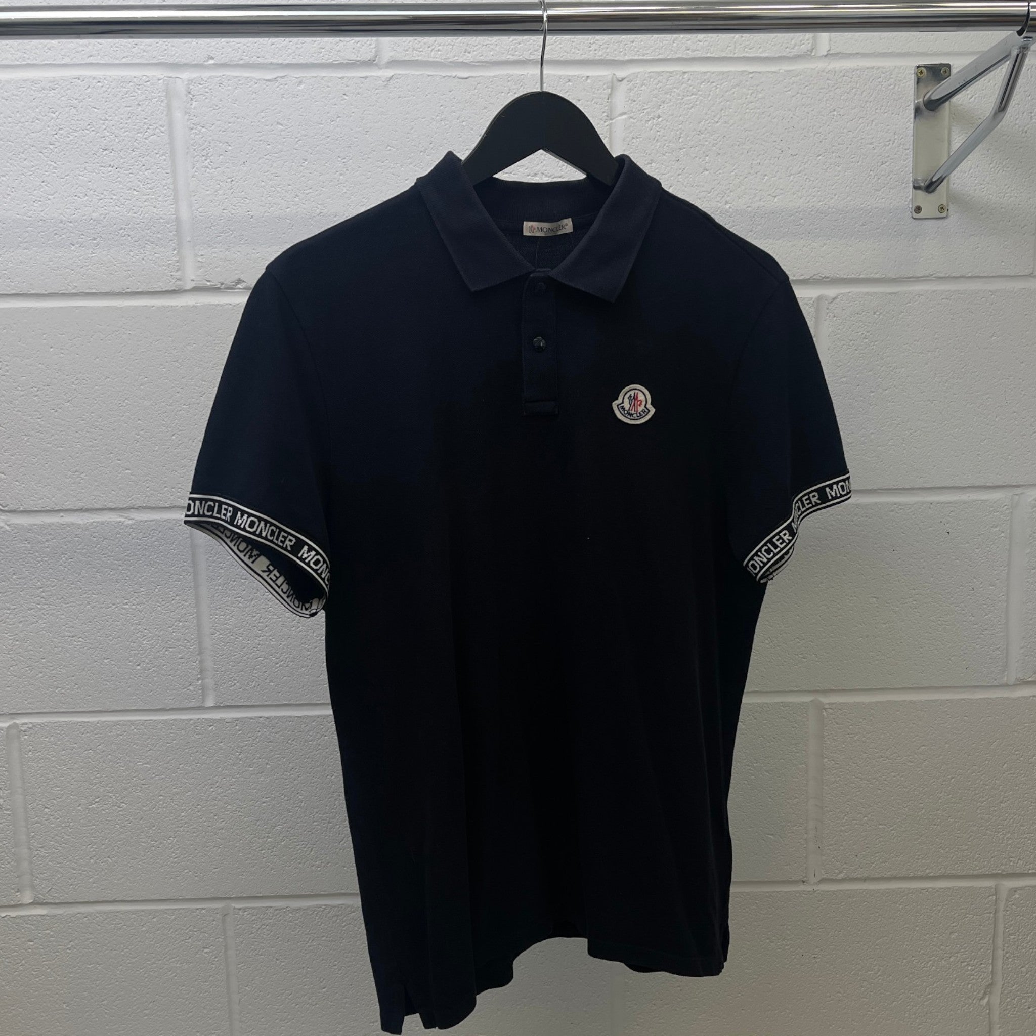 Men's Maglia Polo Shirt Navy Size L