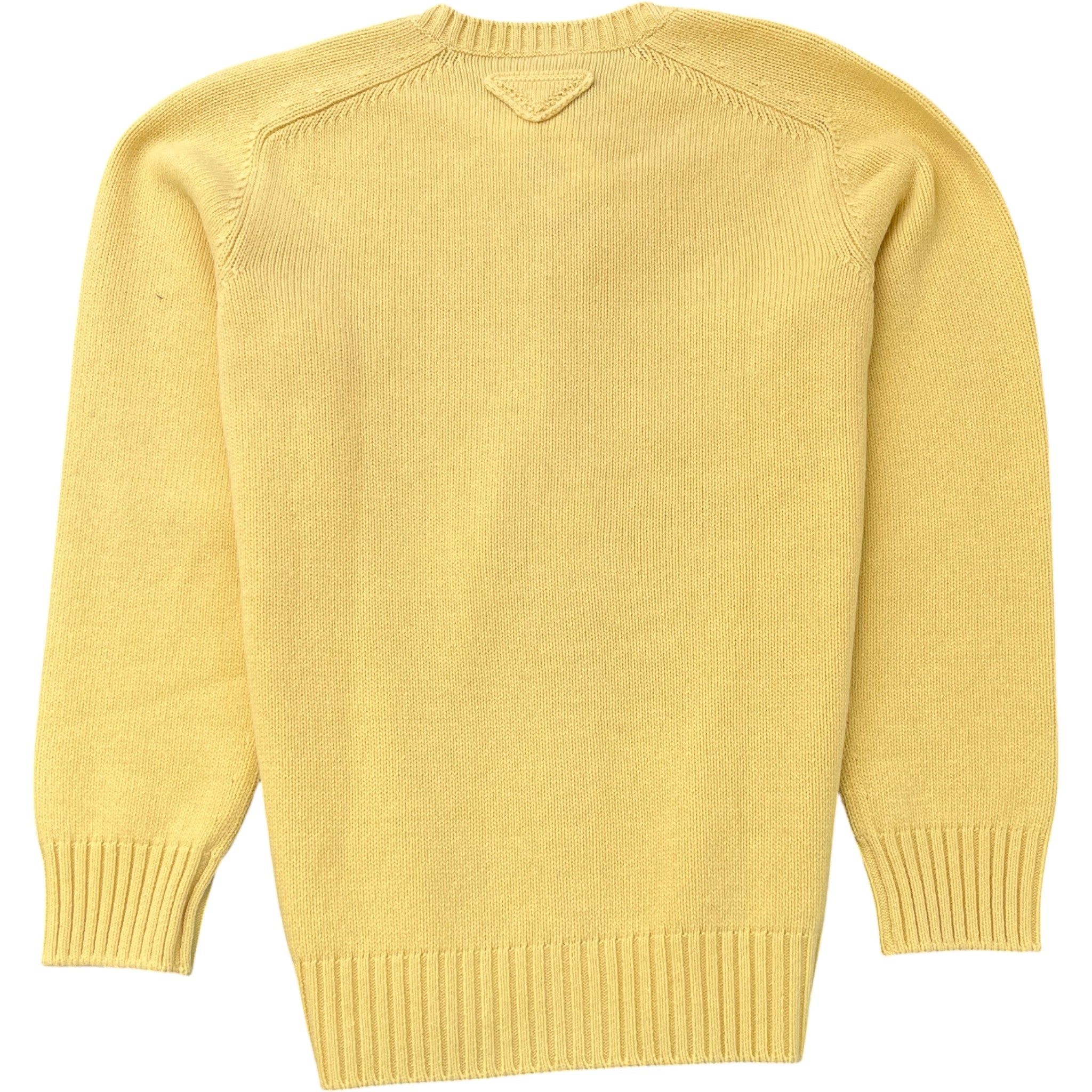 Men's Cashmere Knit Cardigan Yellow Size IT 52 / UK XL