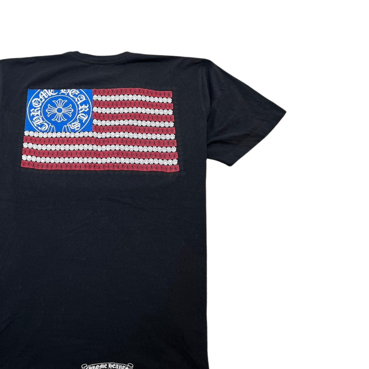 Men's American Flag T-Shirt Black Size L