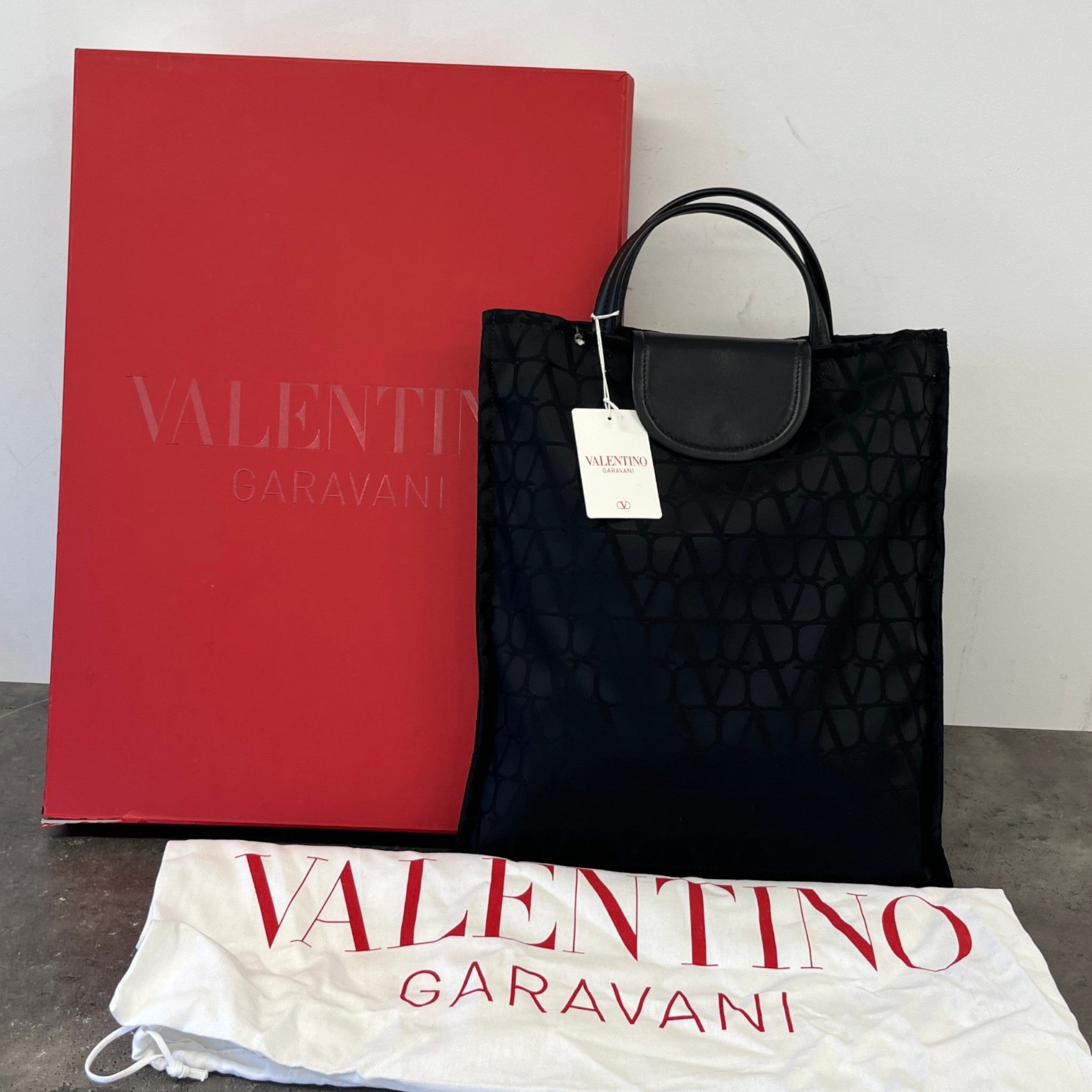 Women's Monogram Tote Bag Black