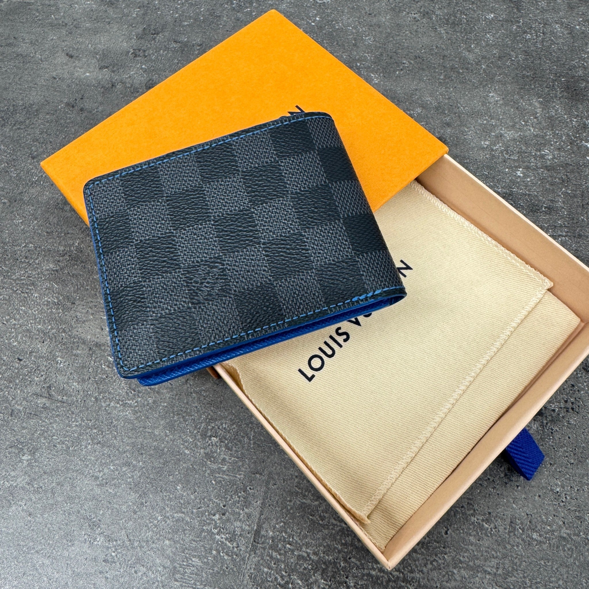 Men's Damier Graphite Slender Wallet Black