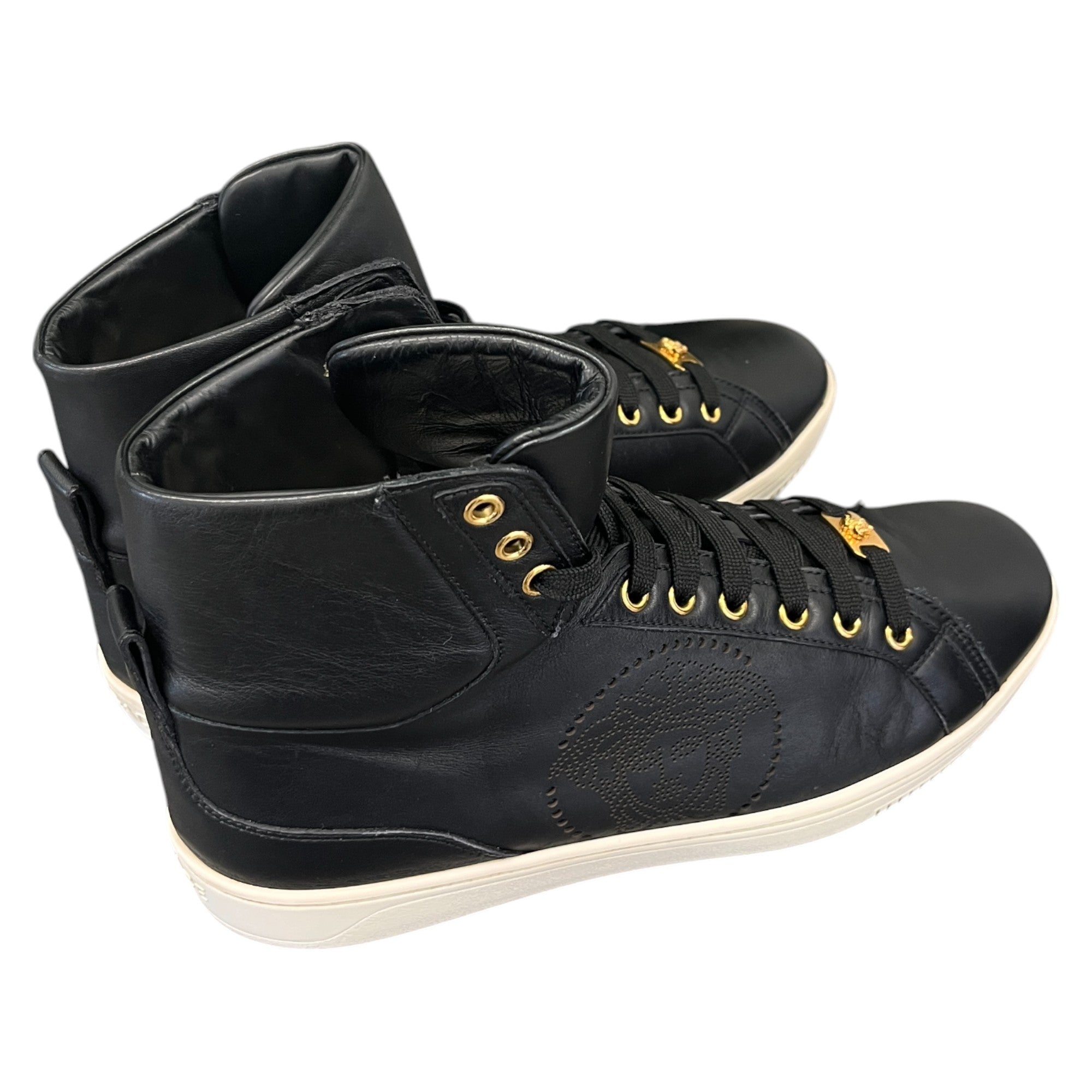 Men's Medusa Logo High Trainers Black Size EU 42 / UK 8