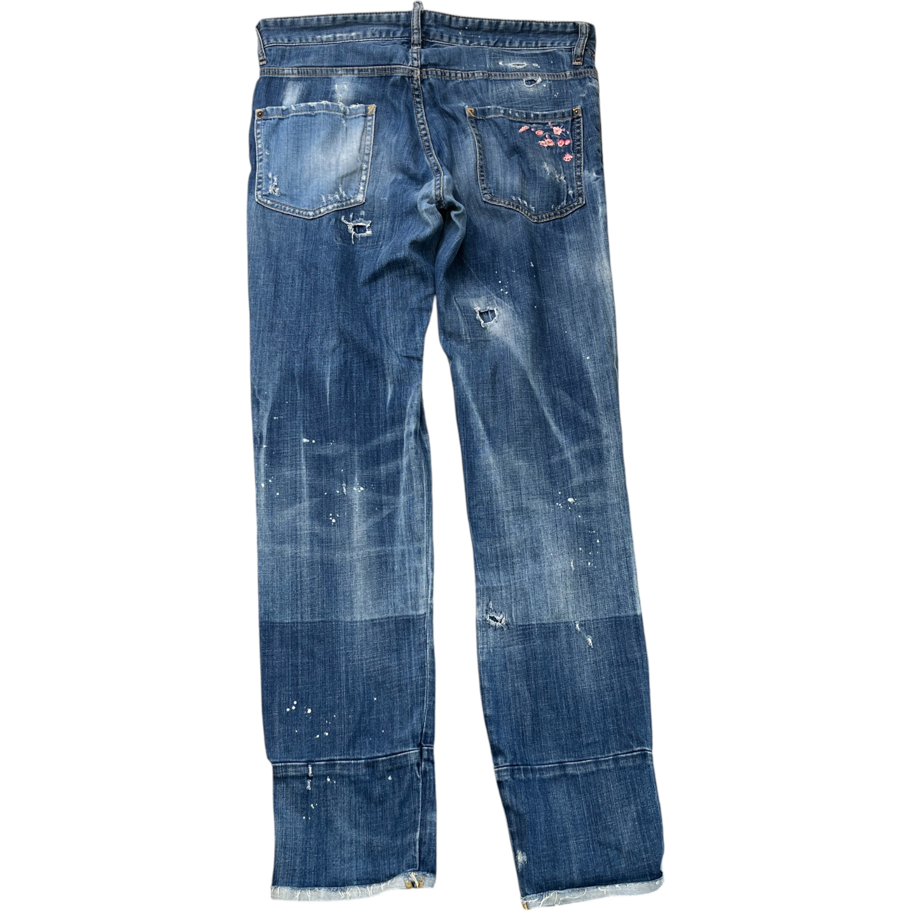 Men's Embroidered Cool Guy Jeans Blue Size IT 48 / UK 32