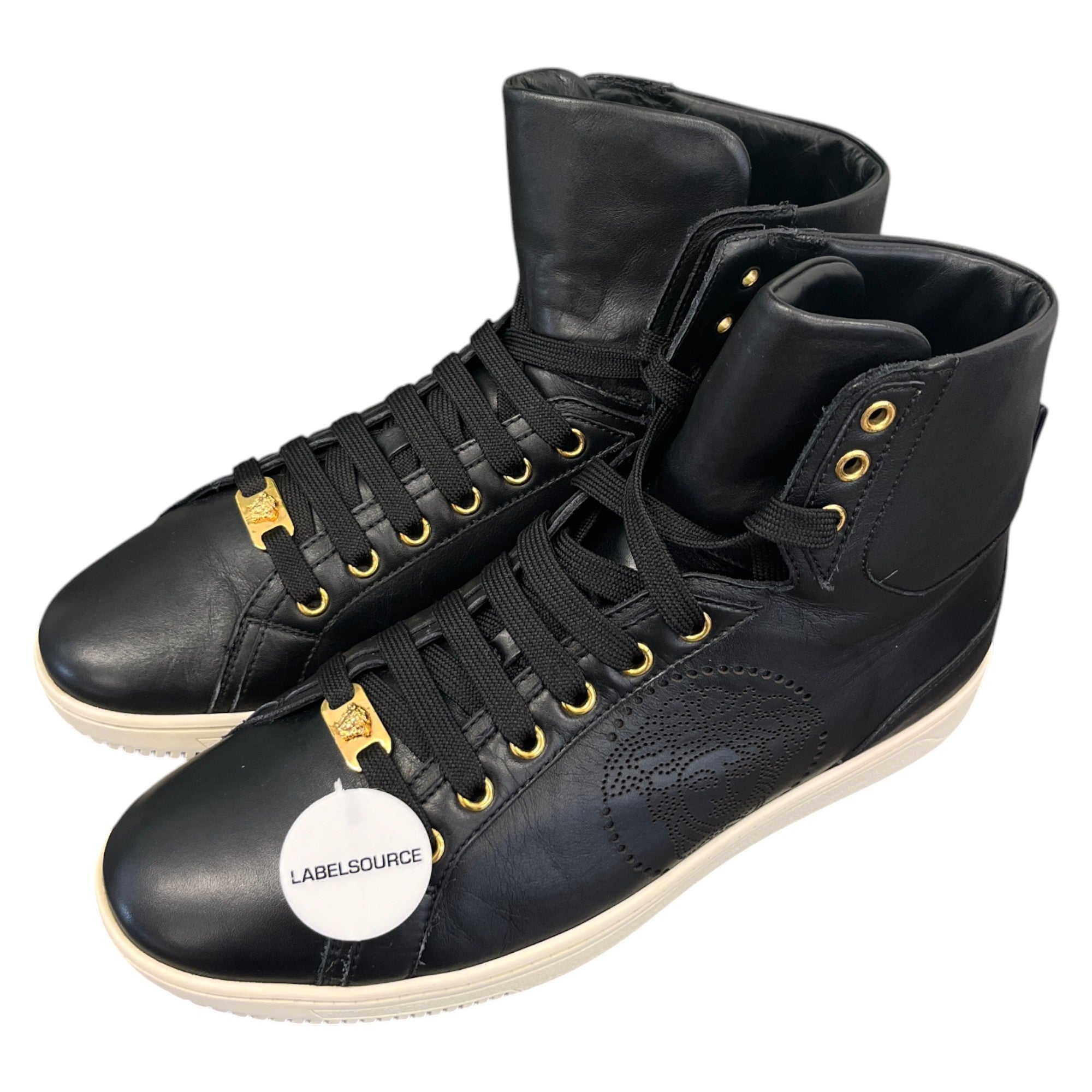 Men's Medusa Logo High Trainers Black Size EU 42 / UK 8