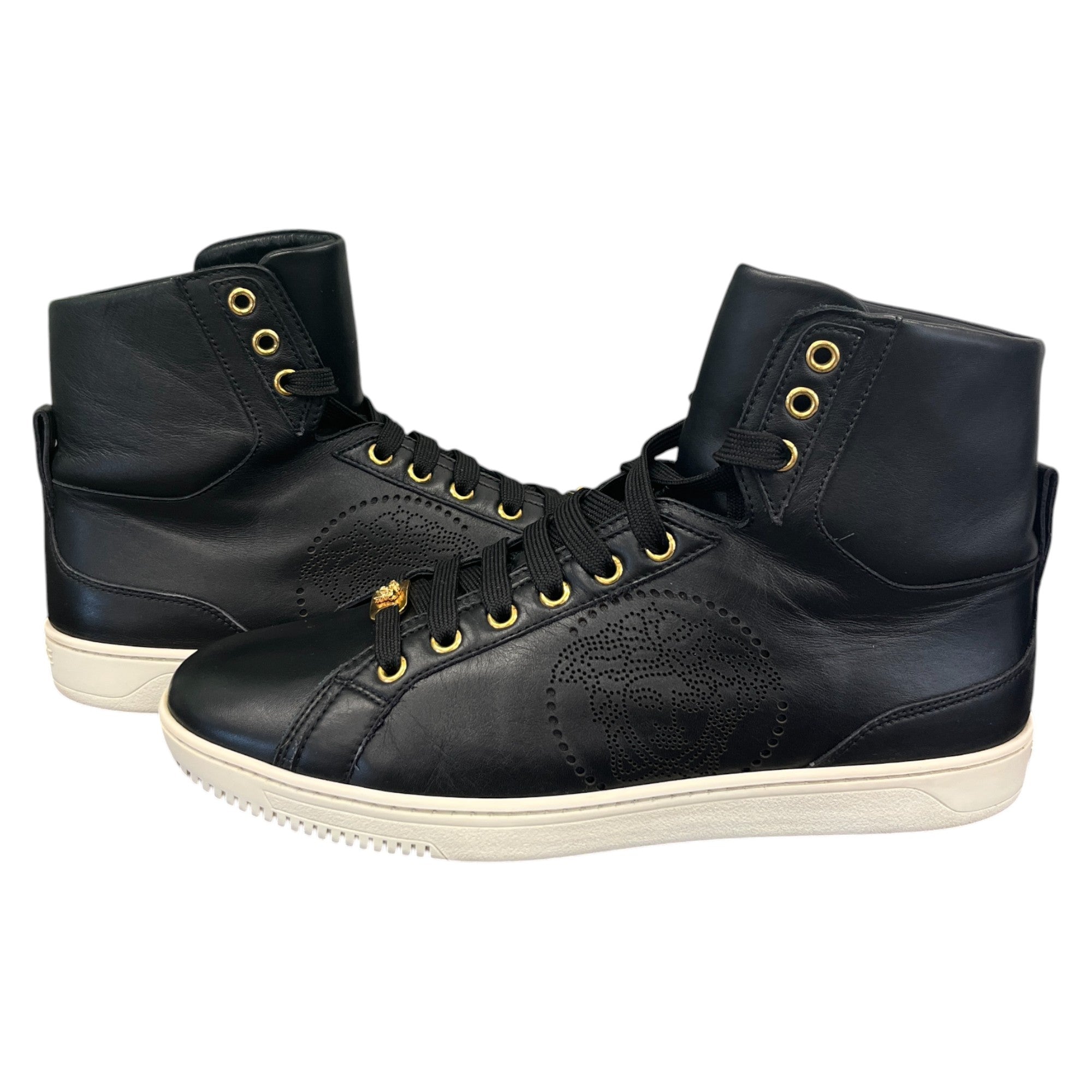Men's Medusa Logo High Trainers Black Size EU 42 / UK 8
